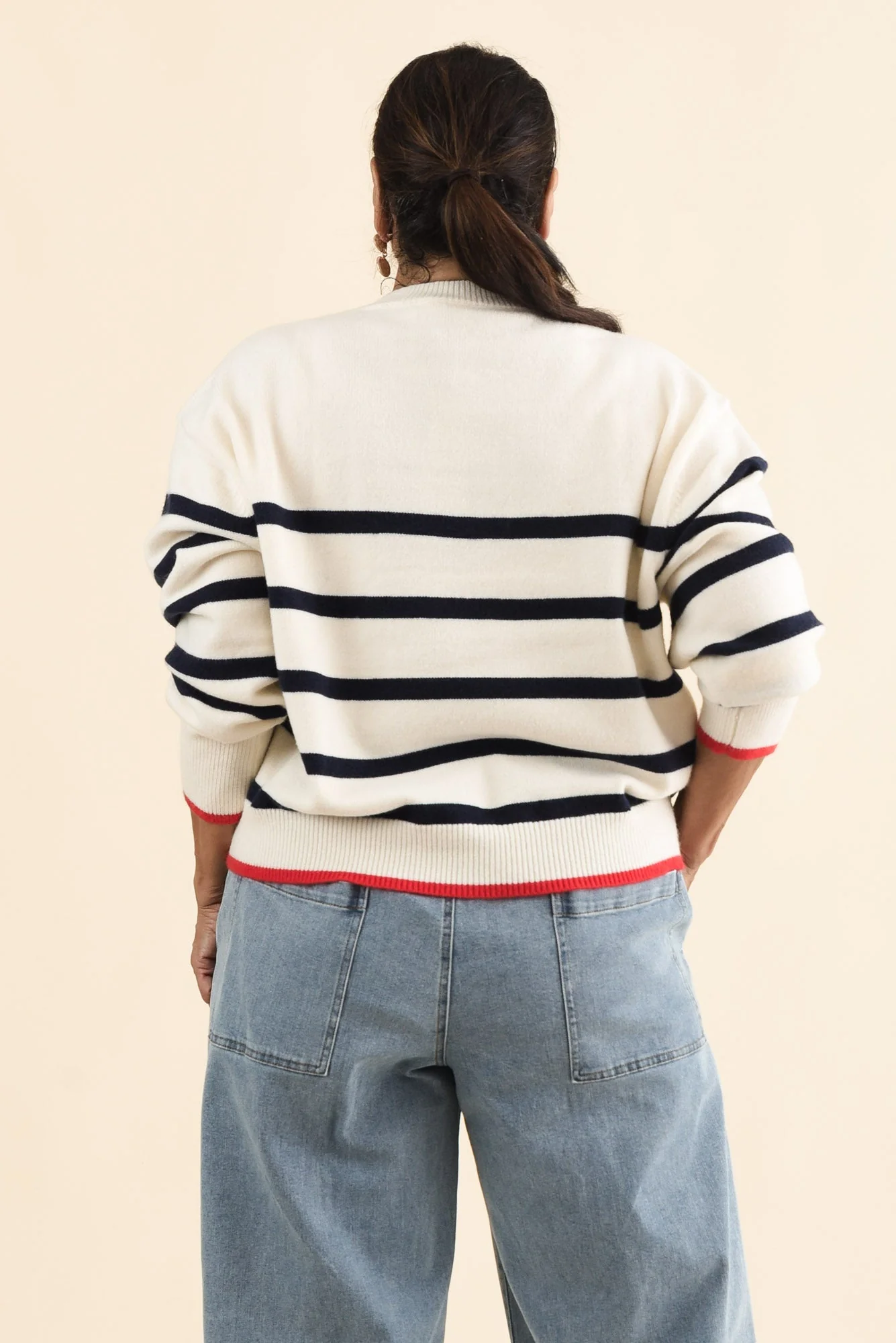 Leonie Navy Stripe Knit Sweater - Image 10