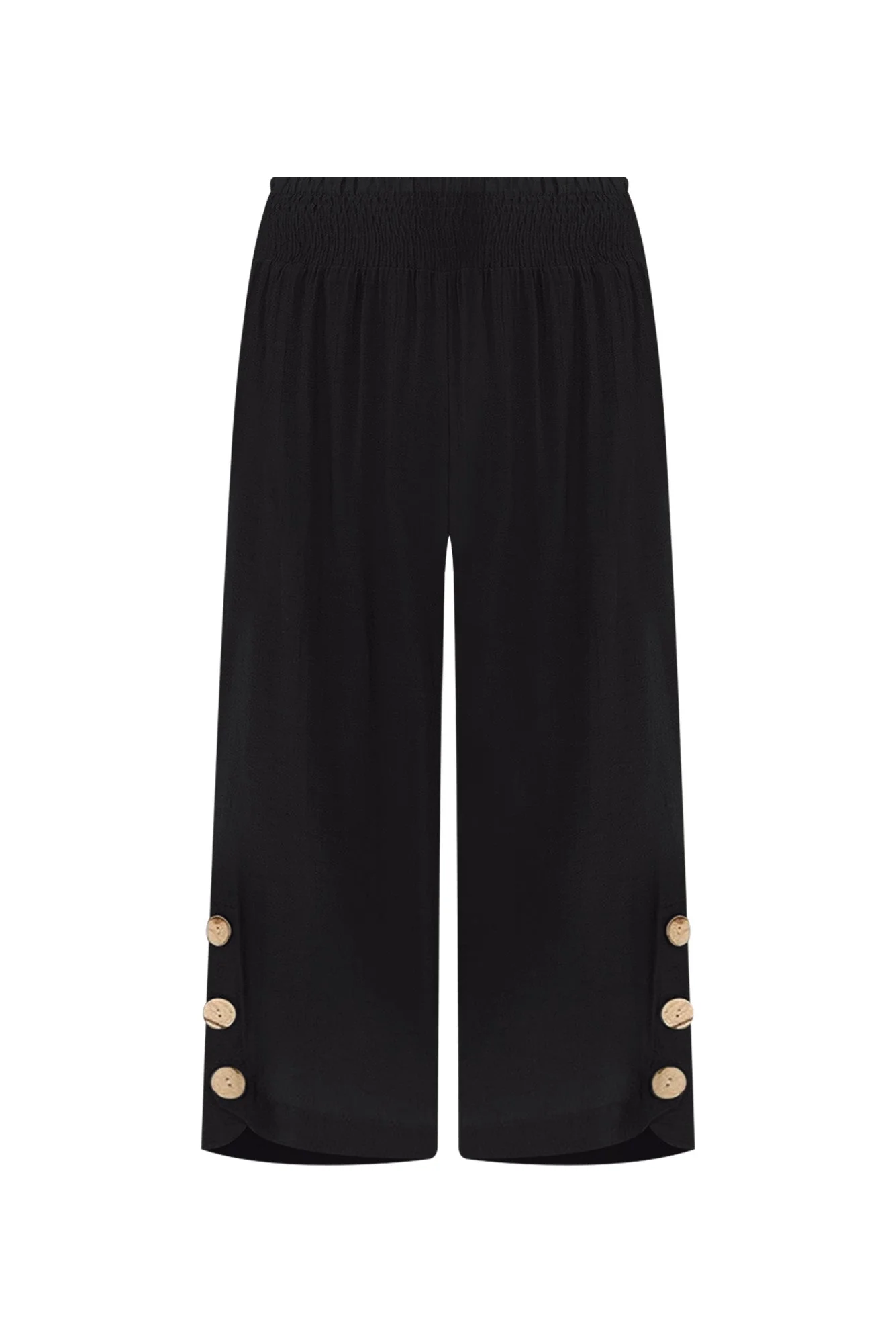 Lettie Black Button Pants - Image 2