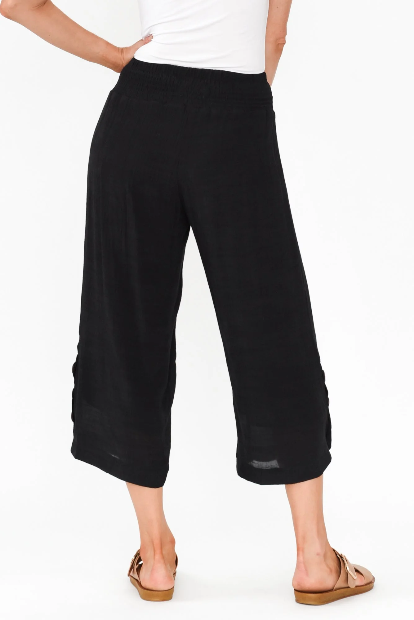 Lettie Black Button Pants - Image 5