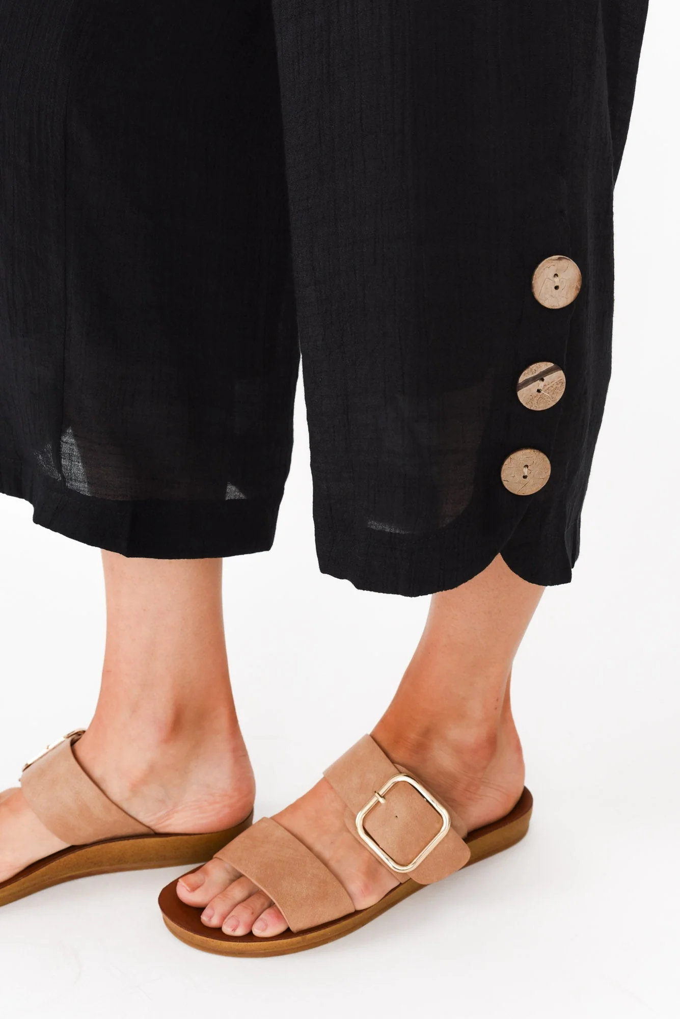 Lettie Black Button Pants - Image 6
