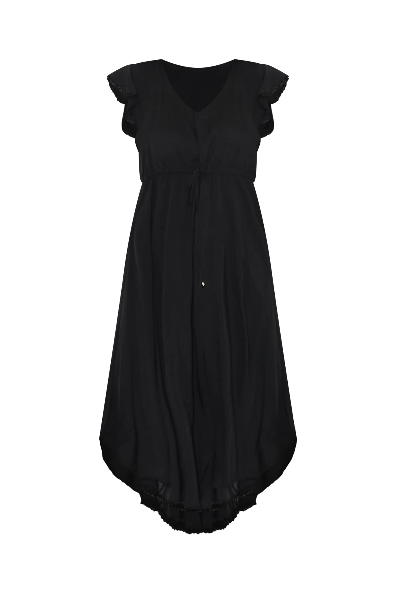 Libby Black Midi Dress - Image 3