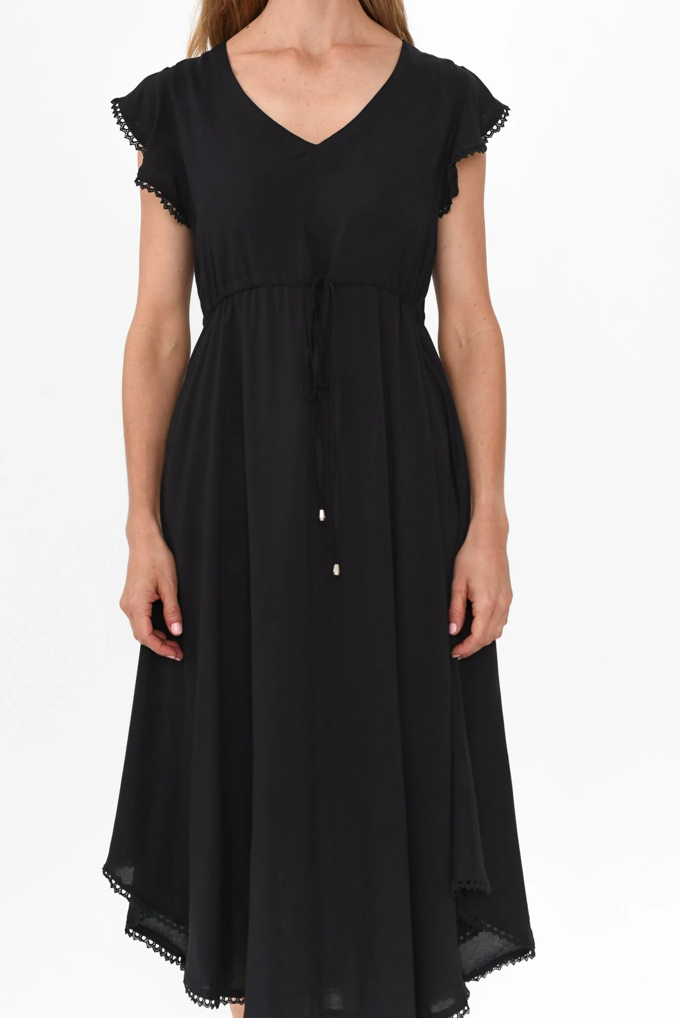 Libby Black Midi Dress - Image 6