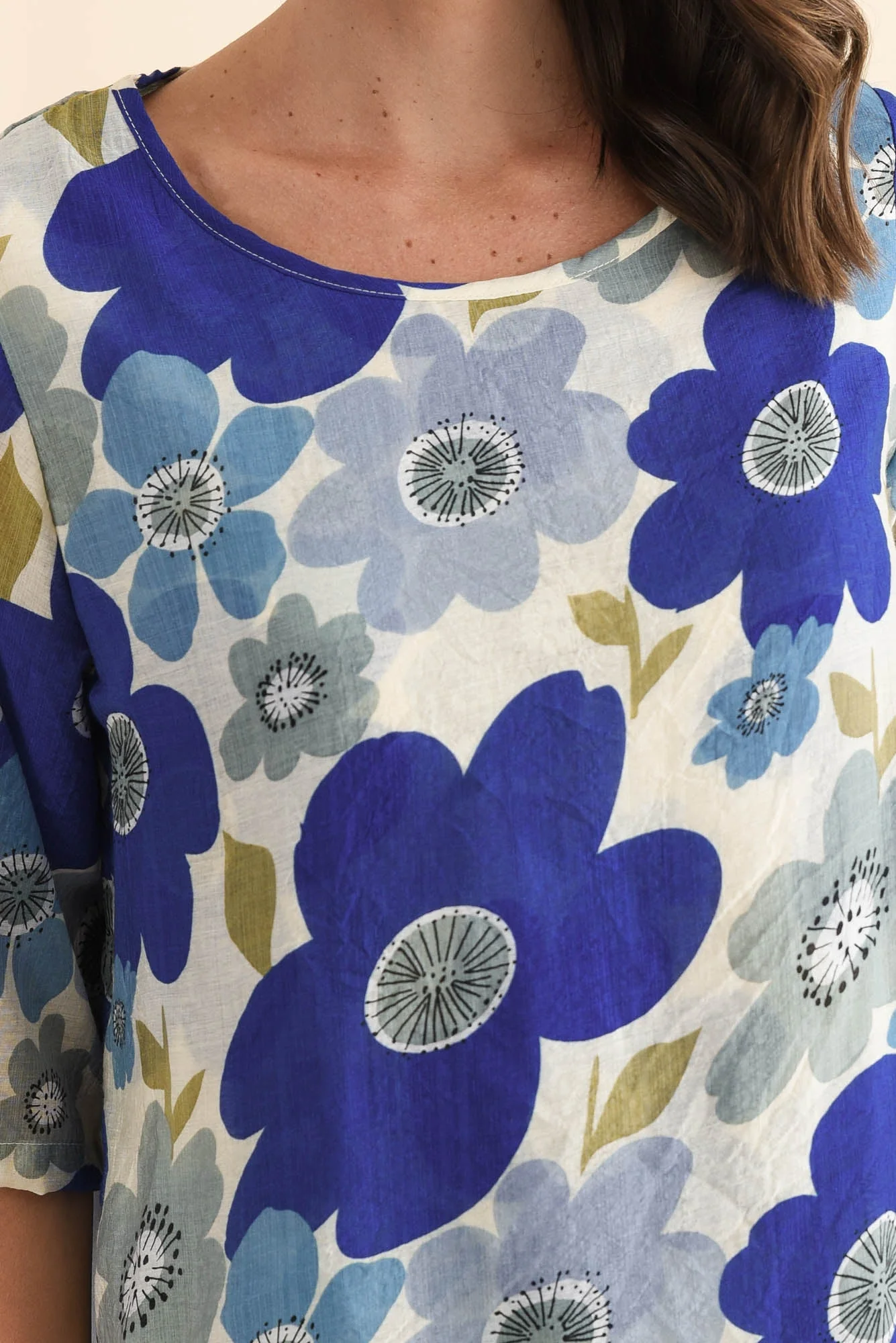 Liora Blue Garden Layered Top - Image 5