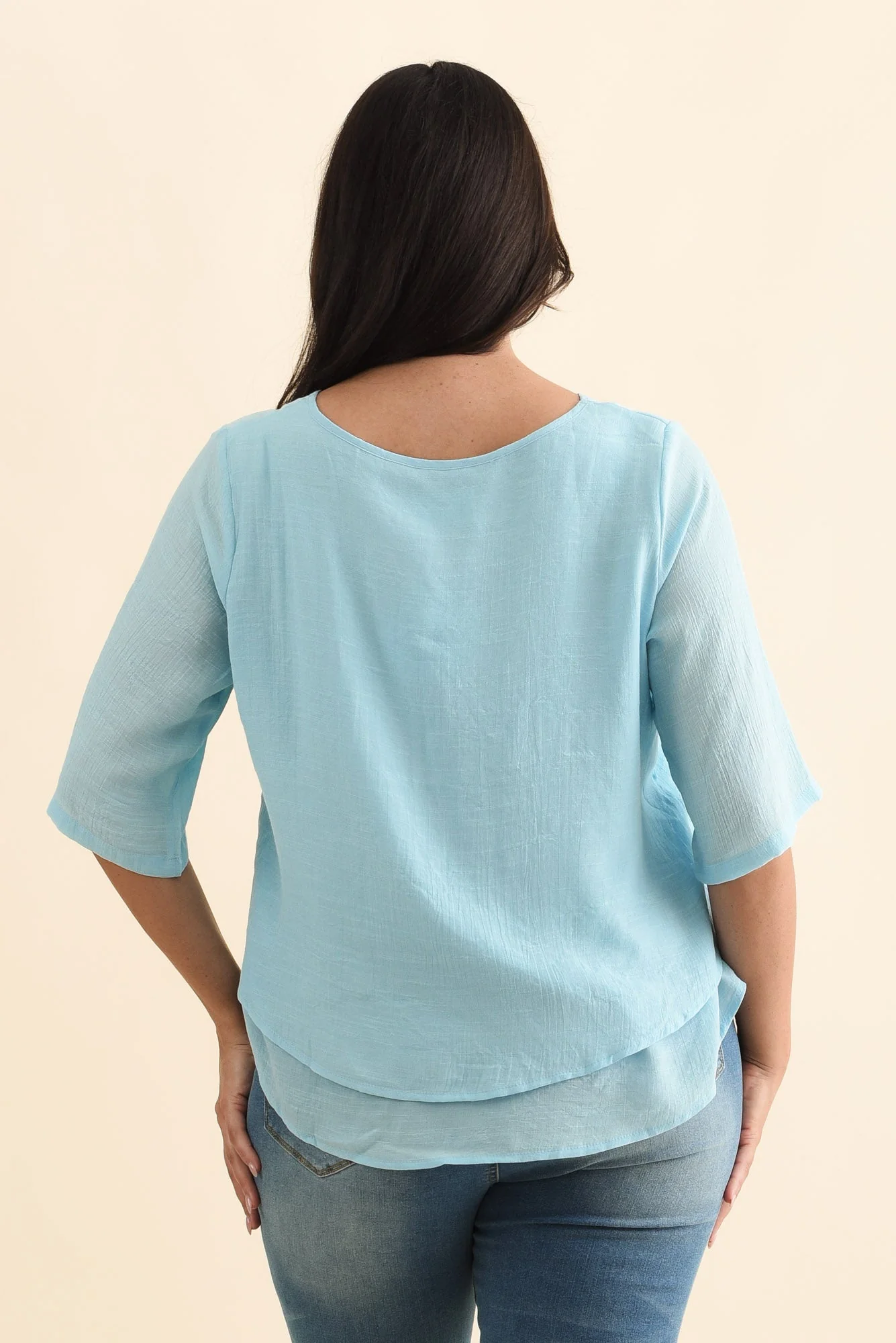 Liora Blue Layered Top - Image 10