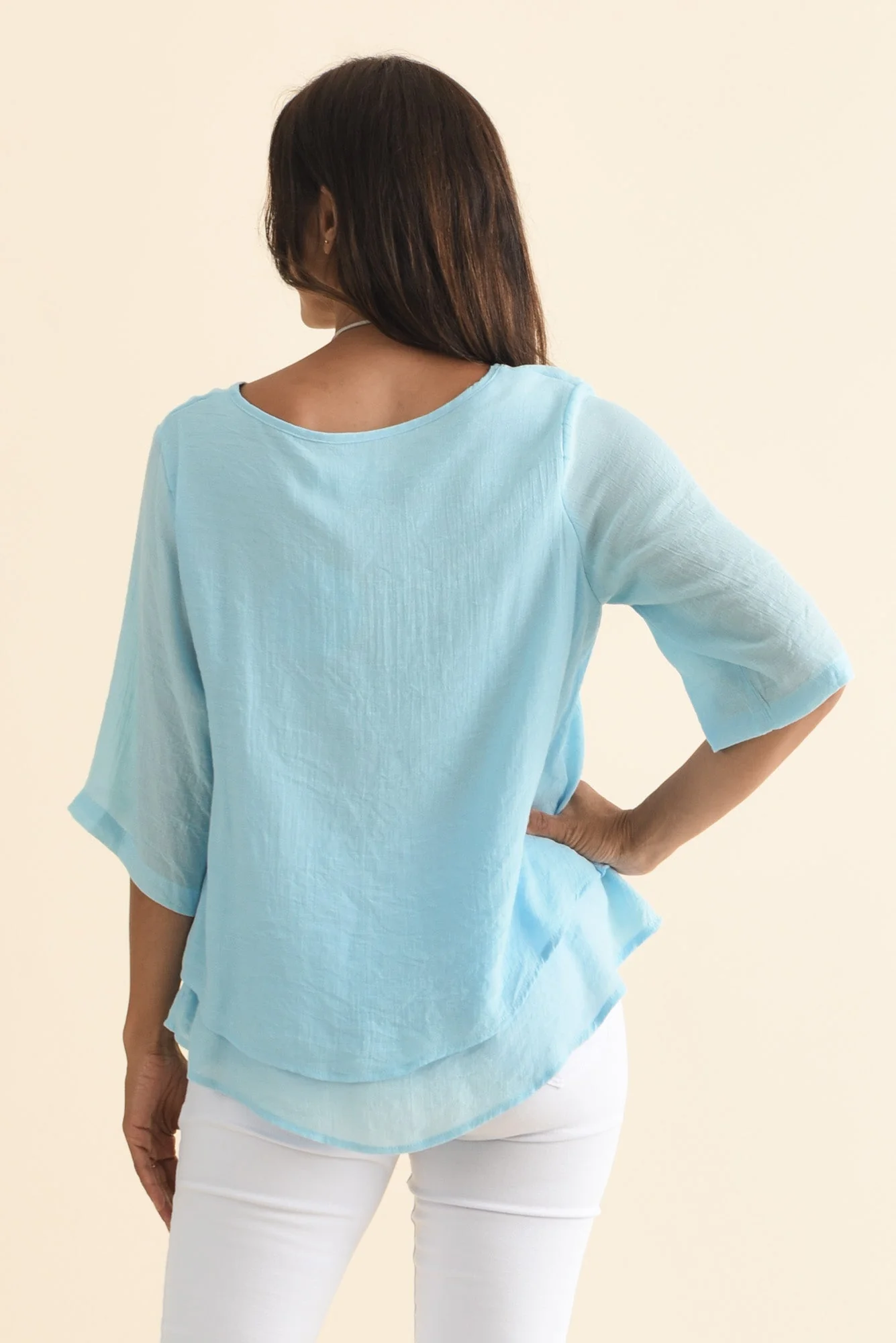 Liora Blue Layered Top - Image 4