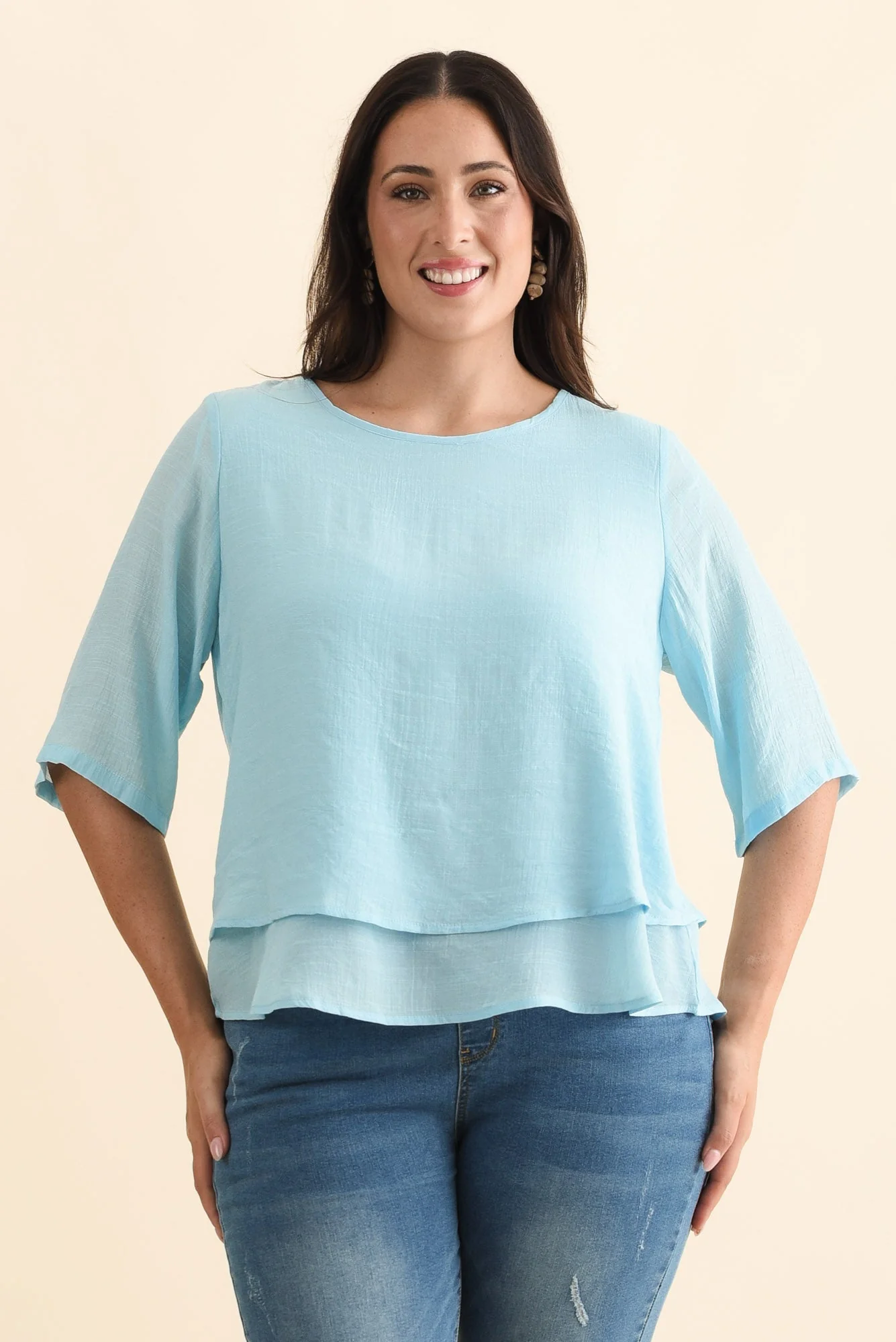 Liora Blue Layered Top - Image 7