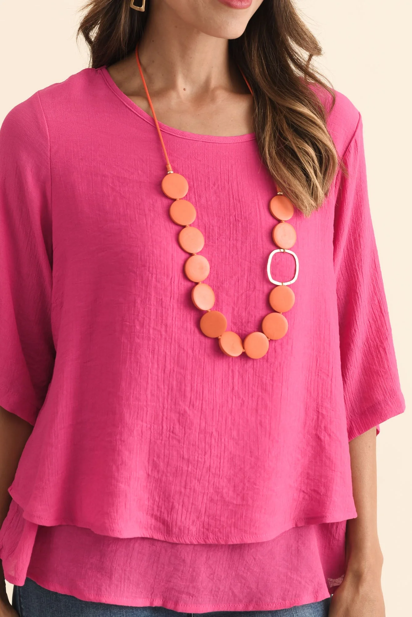 Liora Fuchsia Layered Top - Image 5