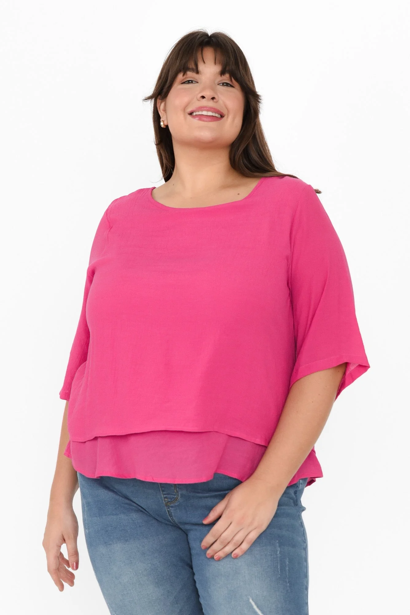 Liora Fuchsia Layered Top - Image 8