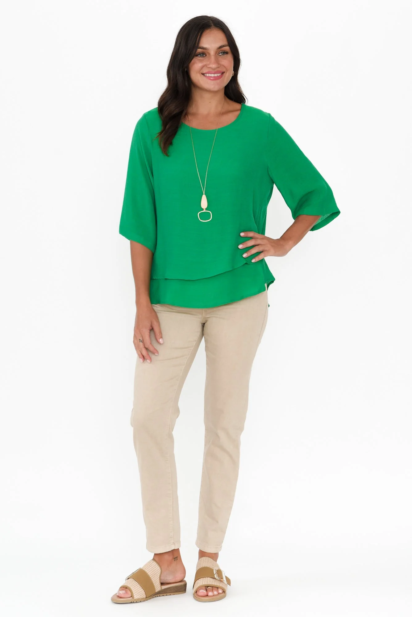 Liora Green Layered Top - Image 2