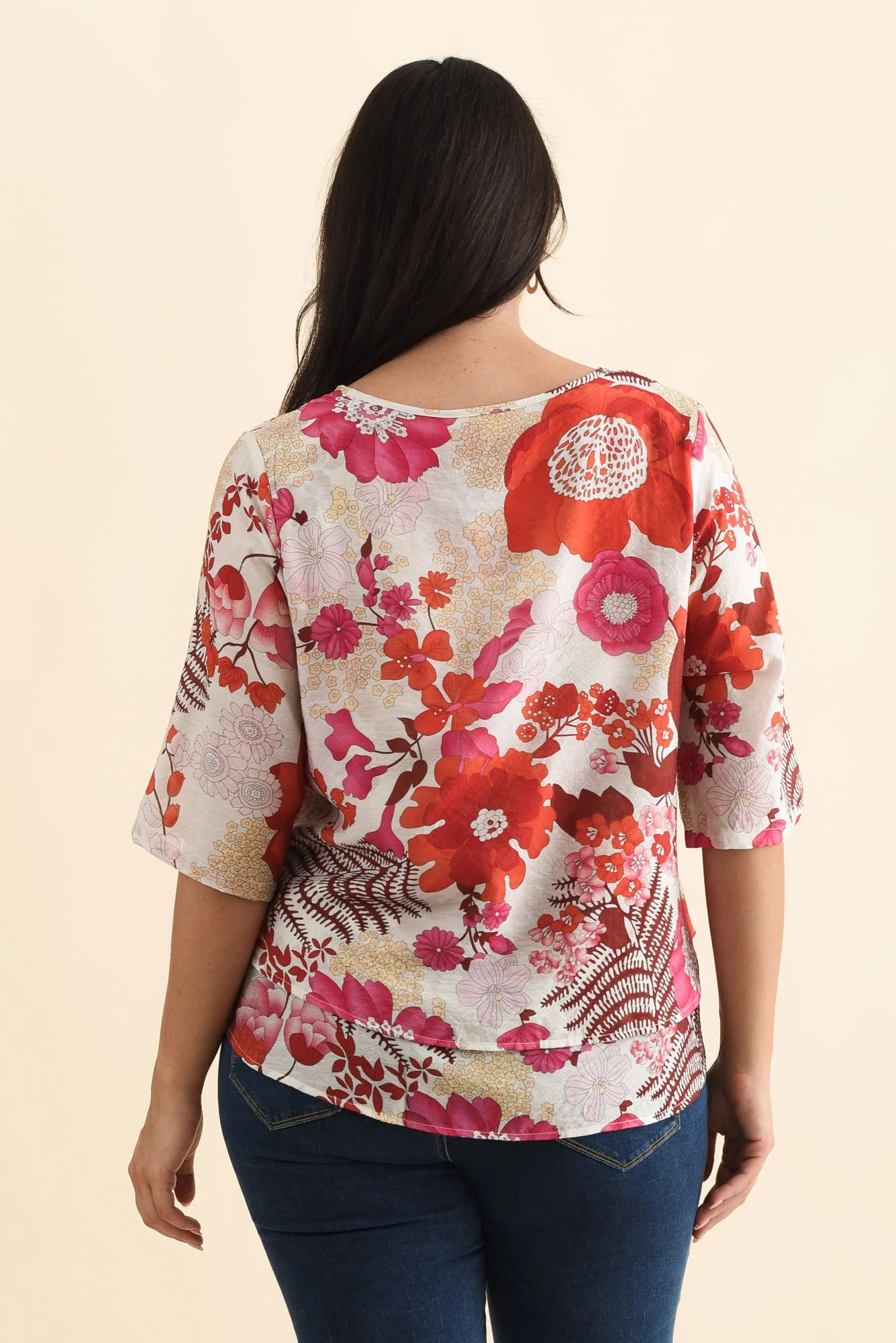 Liora Orange Garden Layered Top - Image 10
