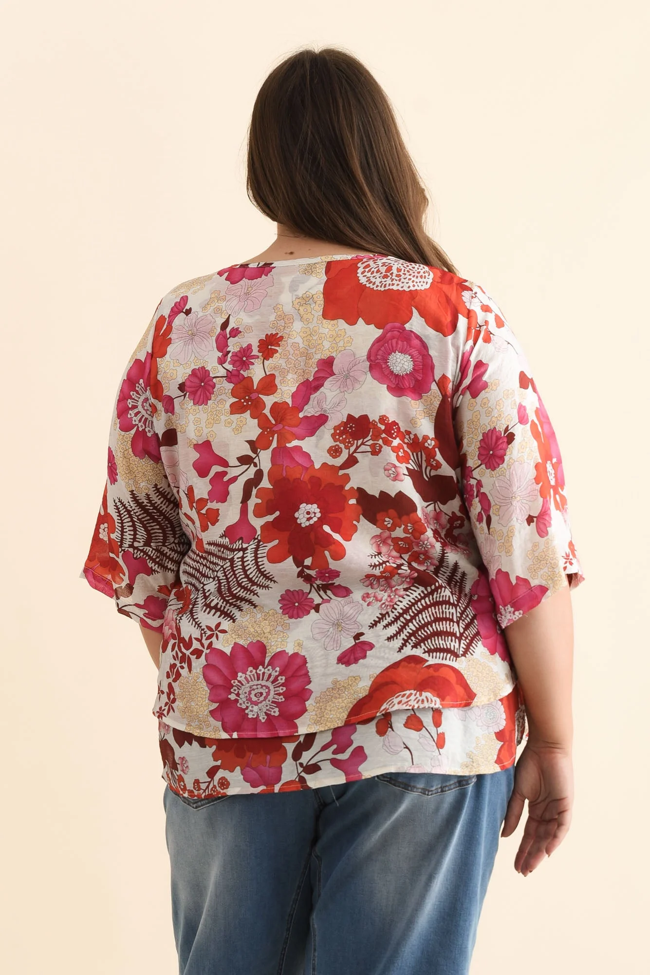 Liora Orange Garden Layered Top - Image 14