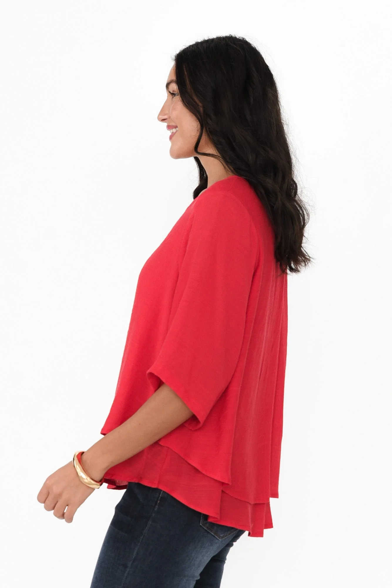 Liora Red Layered Top - Image 4