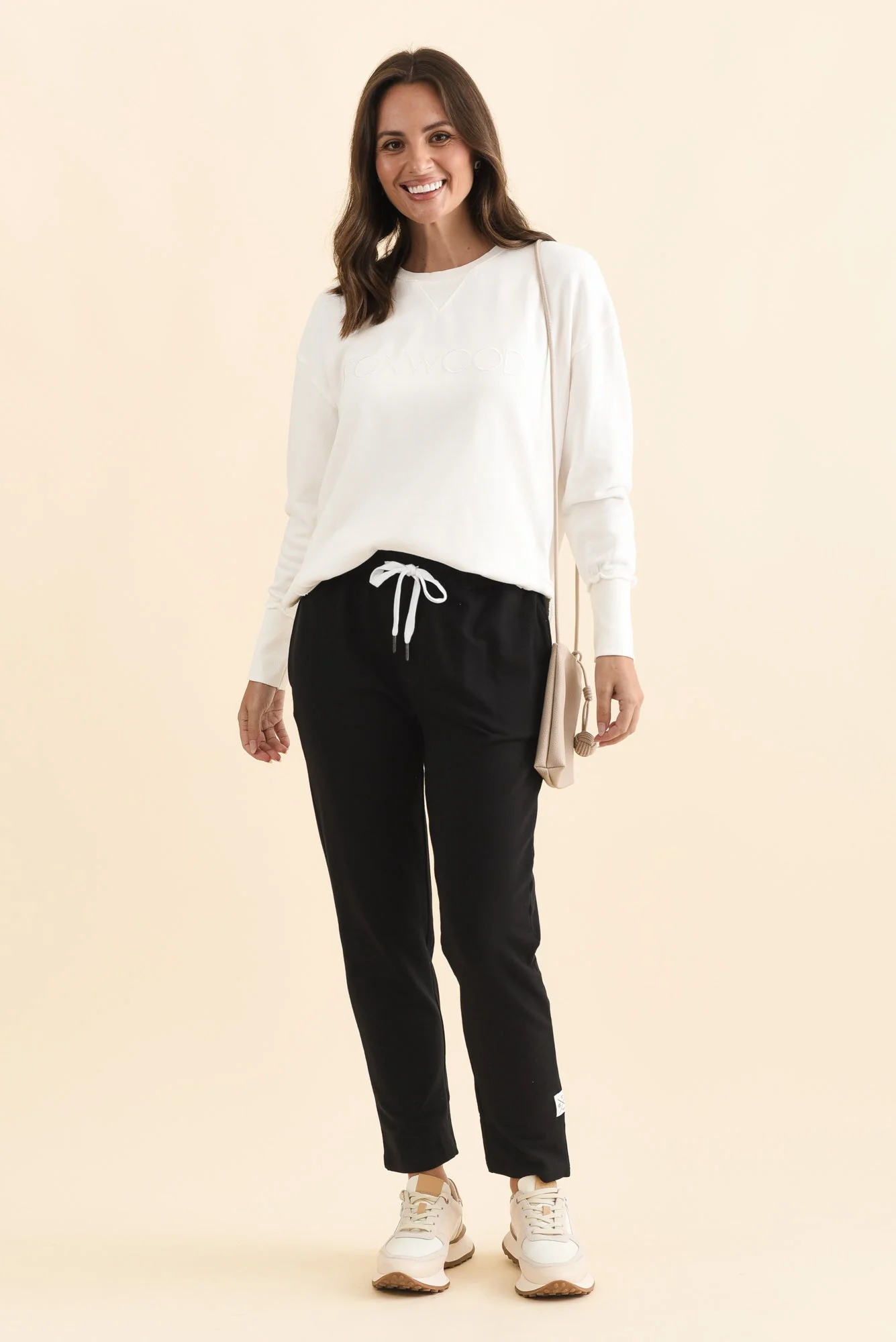 Lobby Black Cotton Relaxed Sweatpants - Image 2