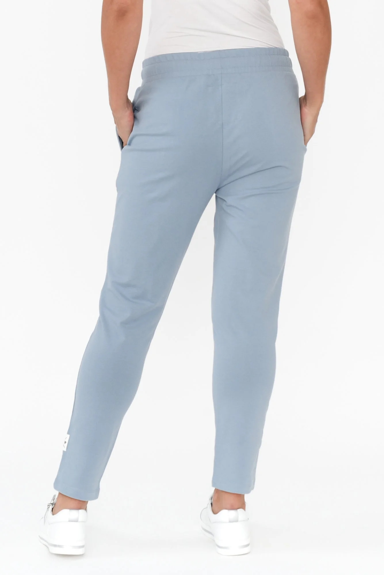 Lobby Light Blue Cotton Relaxed Sweatpants - Image 4