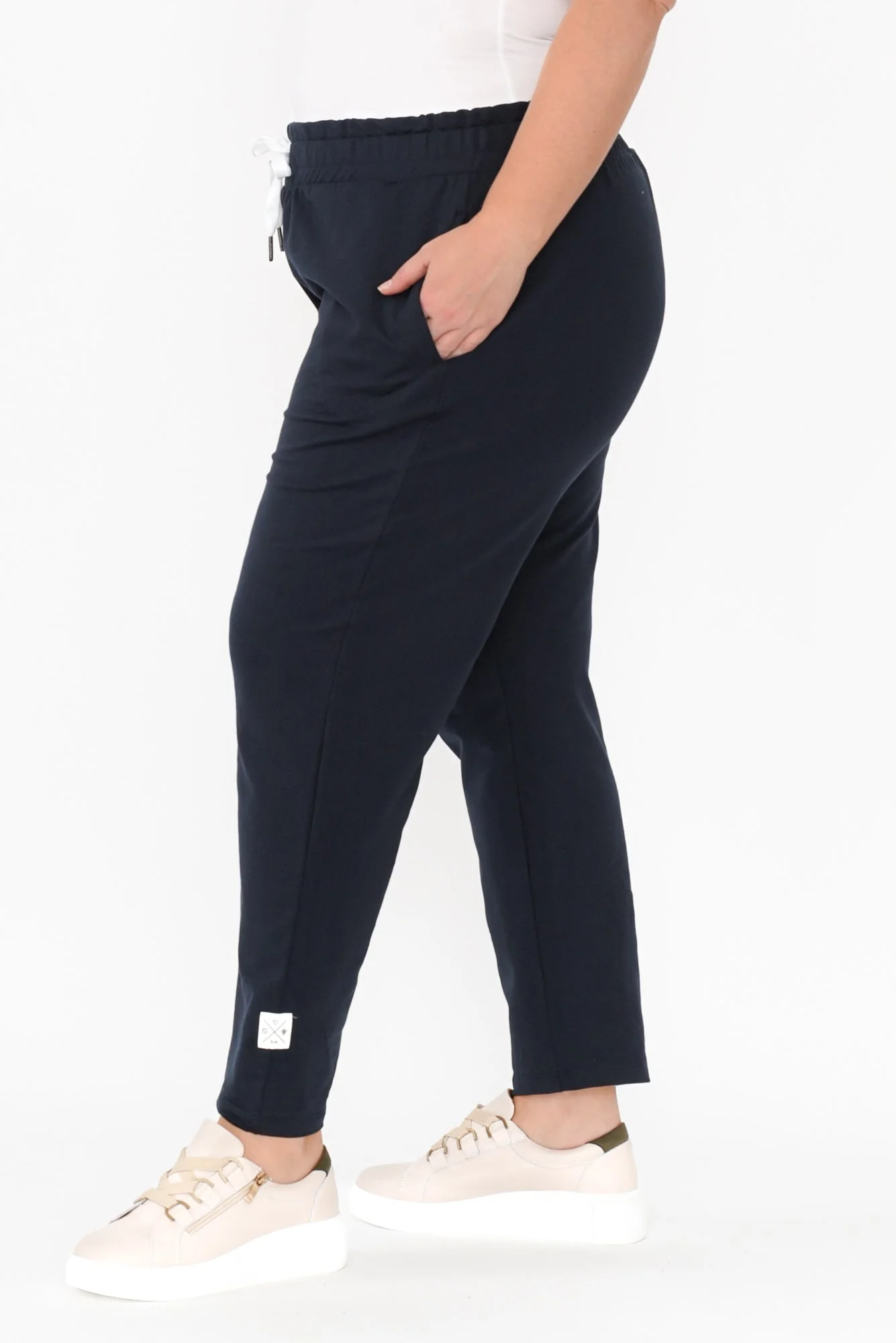 Lobby Navy Cotton Relaxed Sweatpants - Image 10