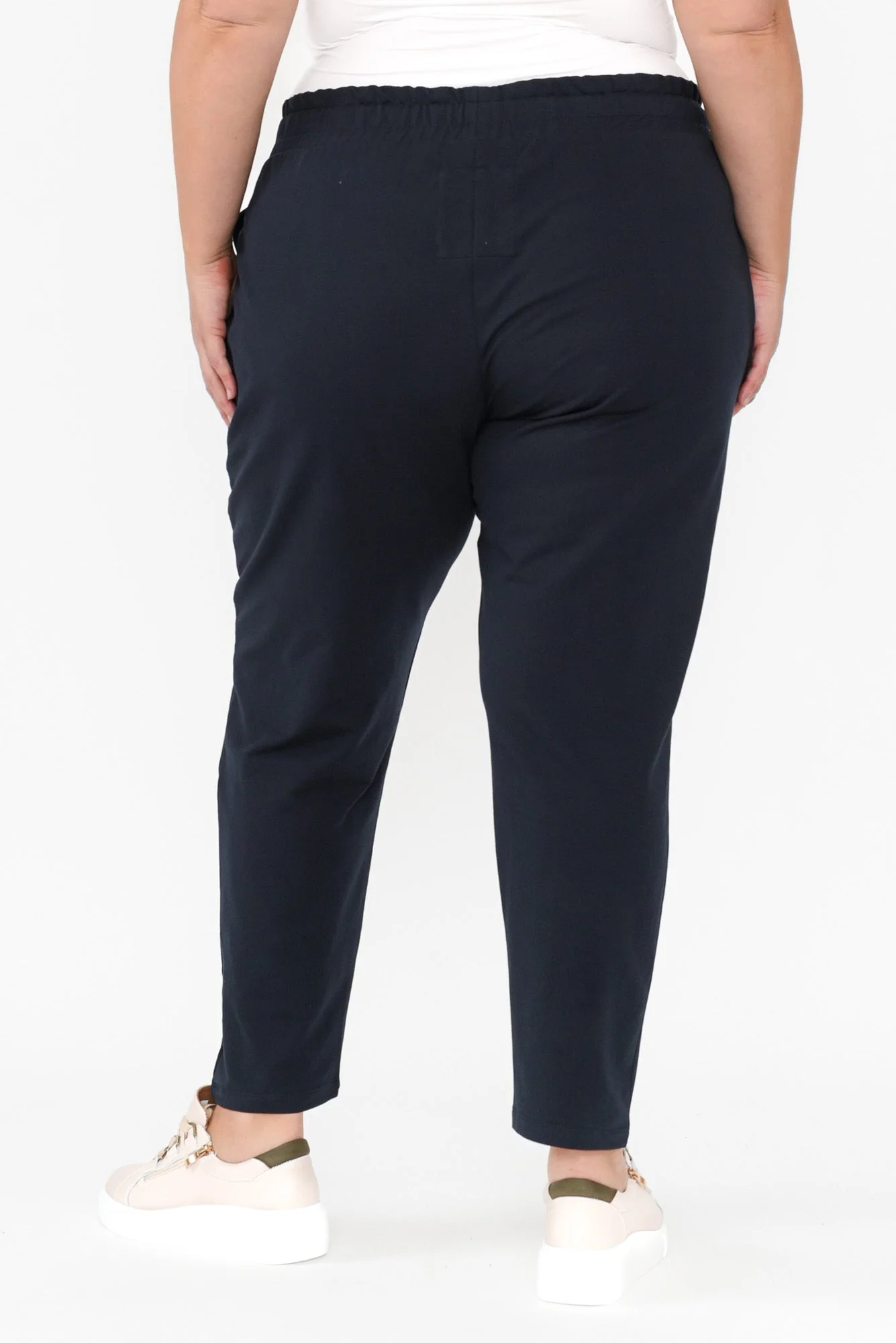Lobby Navy Cotton Relaxed Sweatpants - Image 11