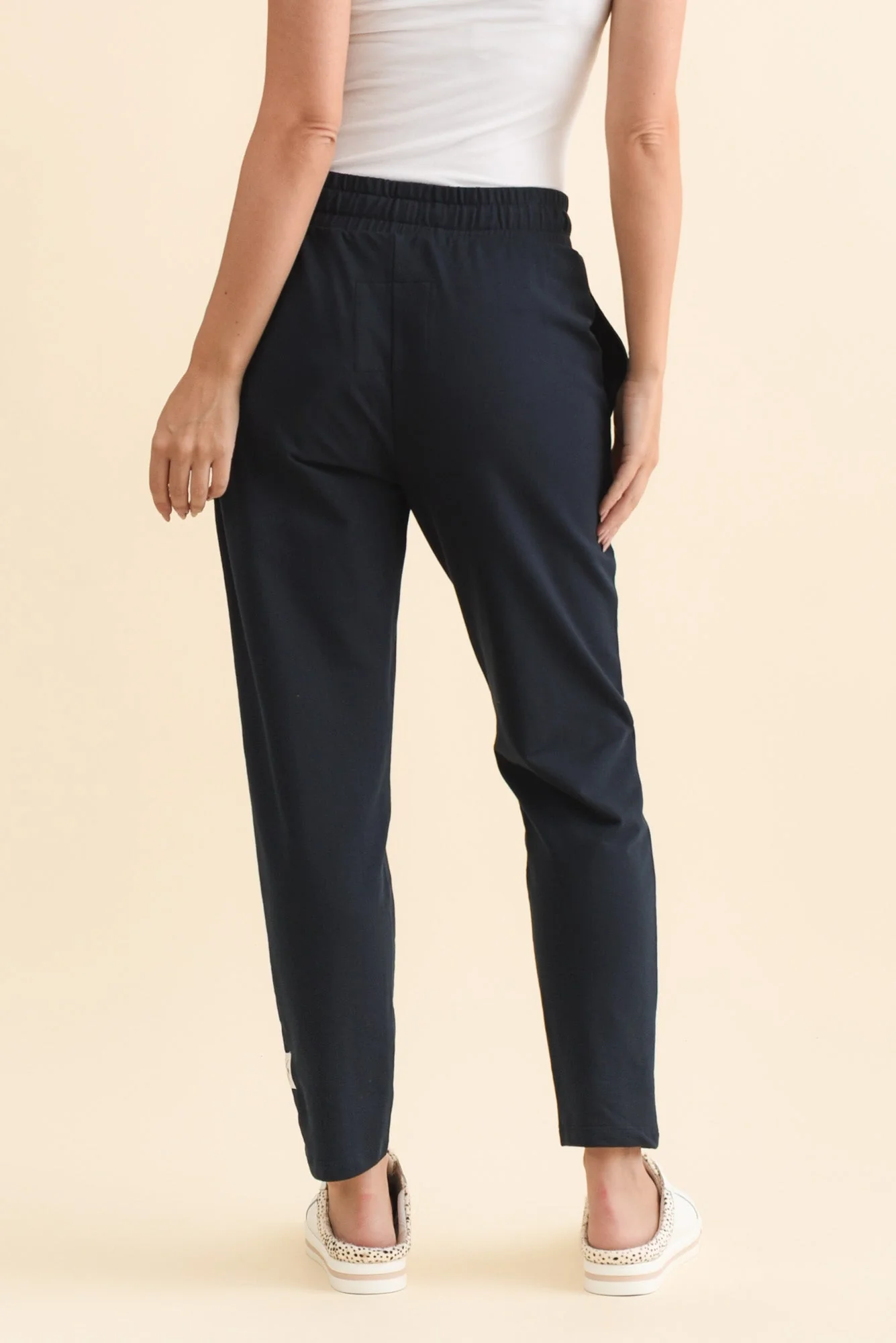 Lobby Navy Cotton Relaxed Sweatpants - Image 5