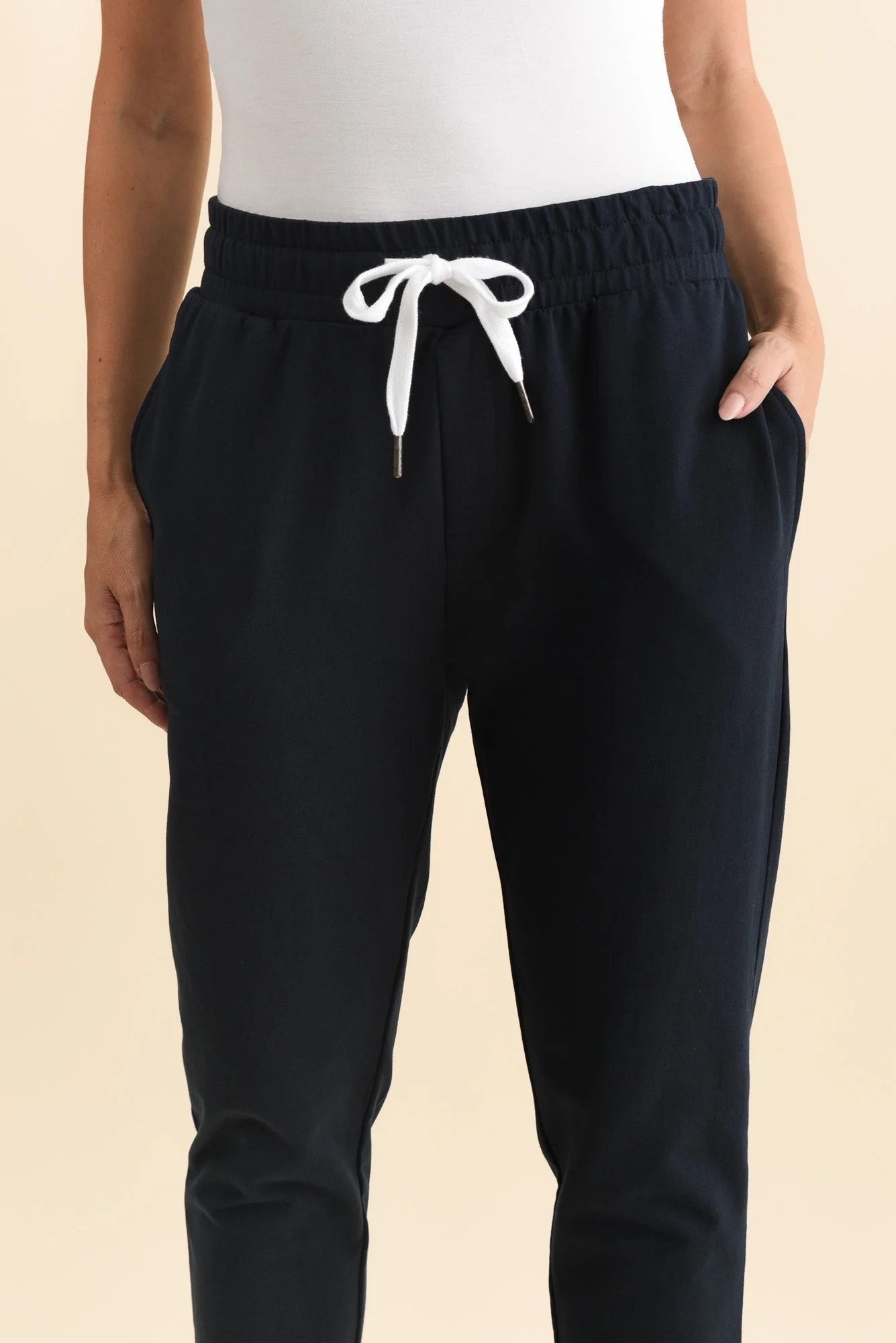 Lobby Navy Cotton Relaxed Sweatpants - Image 6