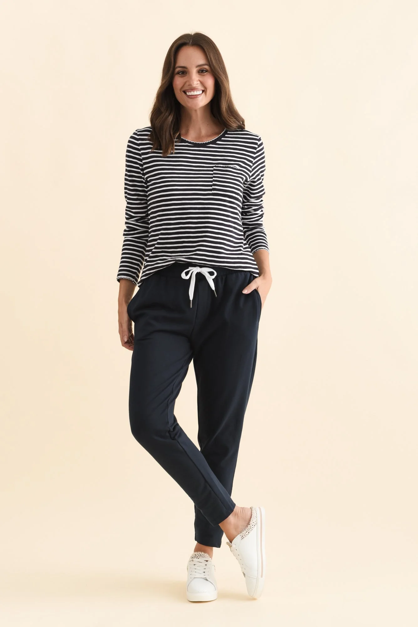 Lobby Navy Cotton Relaxed Sweatpants - Image 7