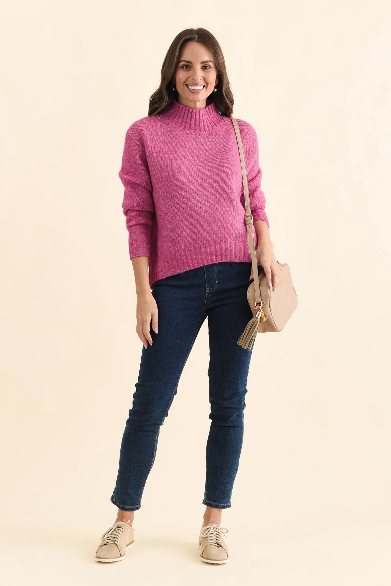 Lola Pink Knit Sweater - Image 2