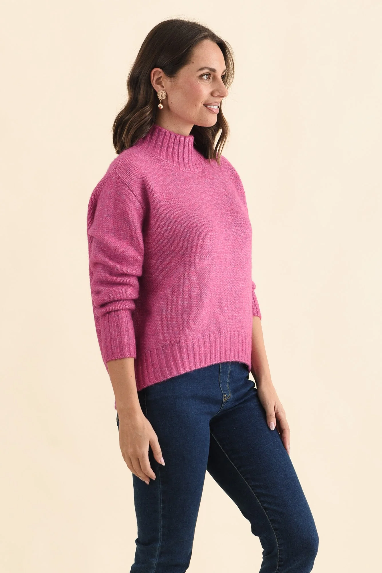 Lola Pink Knit Sweater - Image 3