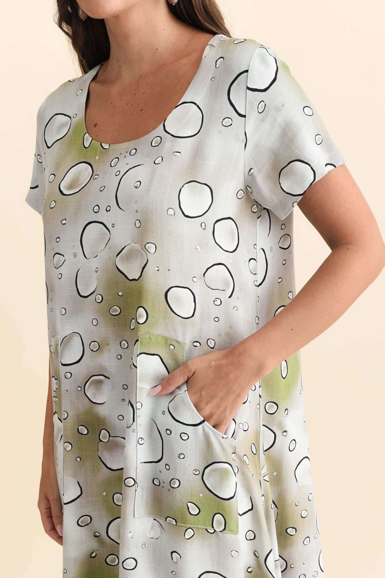 Lula Sage Bubble Linen Cotton Dress - Image 5