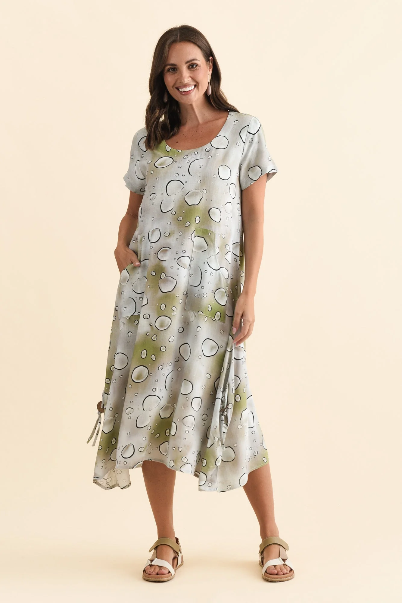Lula Sage Bubble Linen Cotton Dress - Image 6