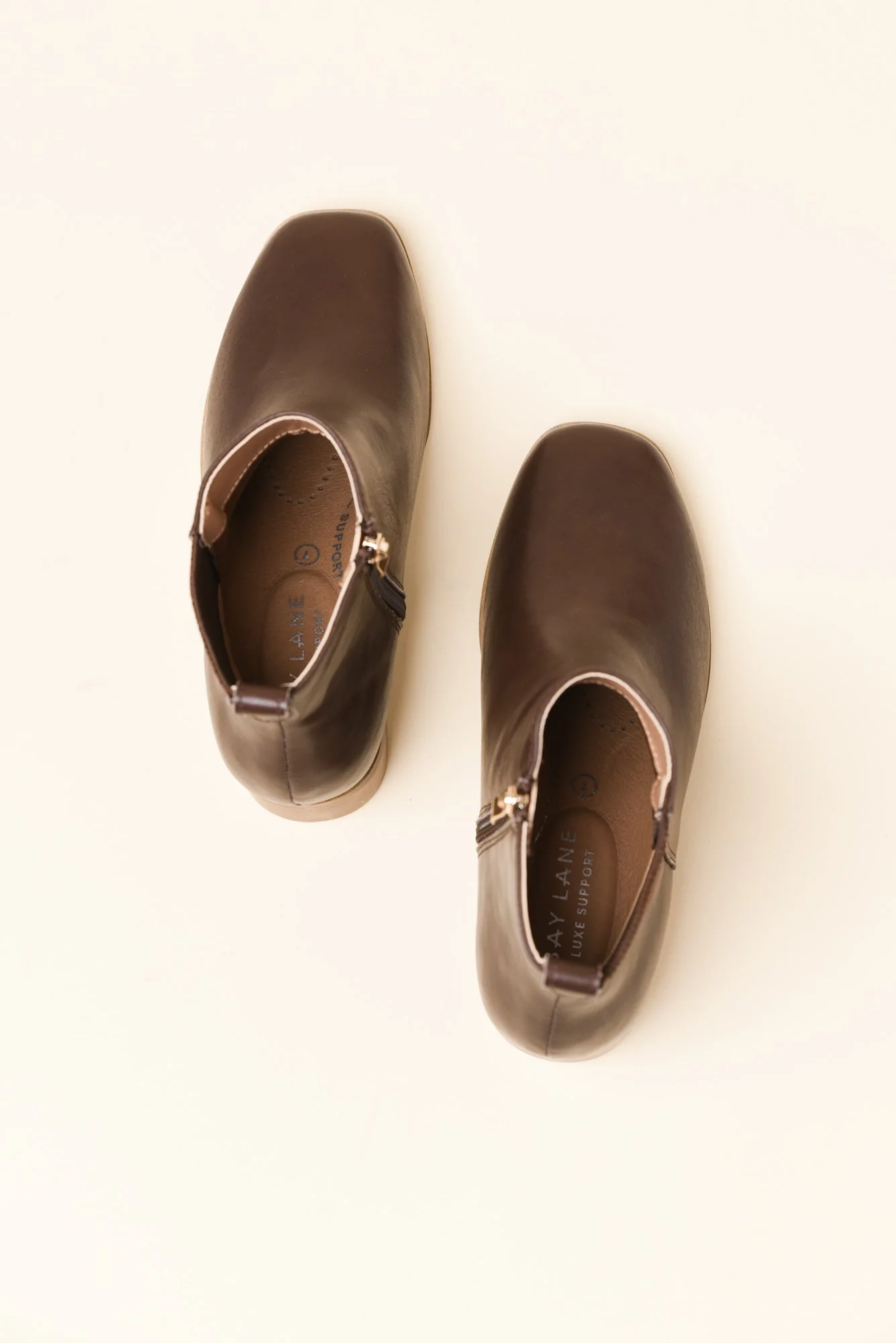 Lyra Chocolate Leather Heeled Boot - Image 5