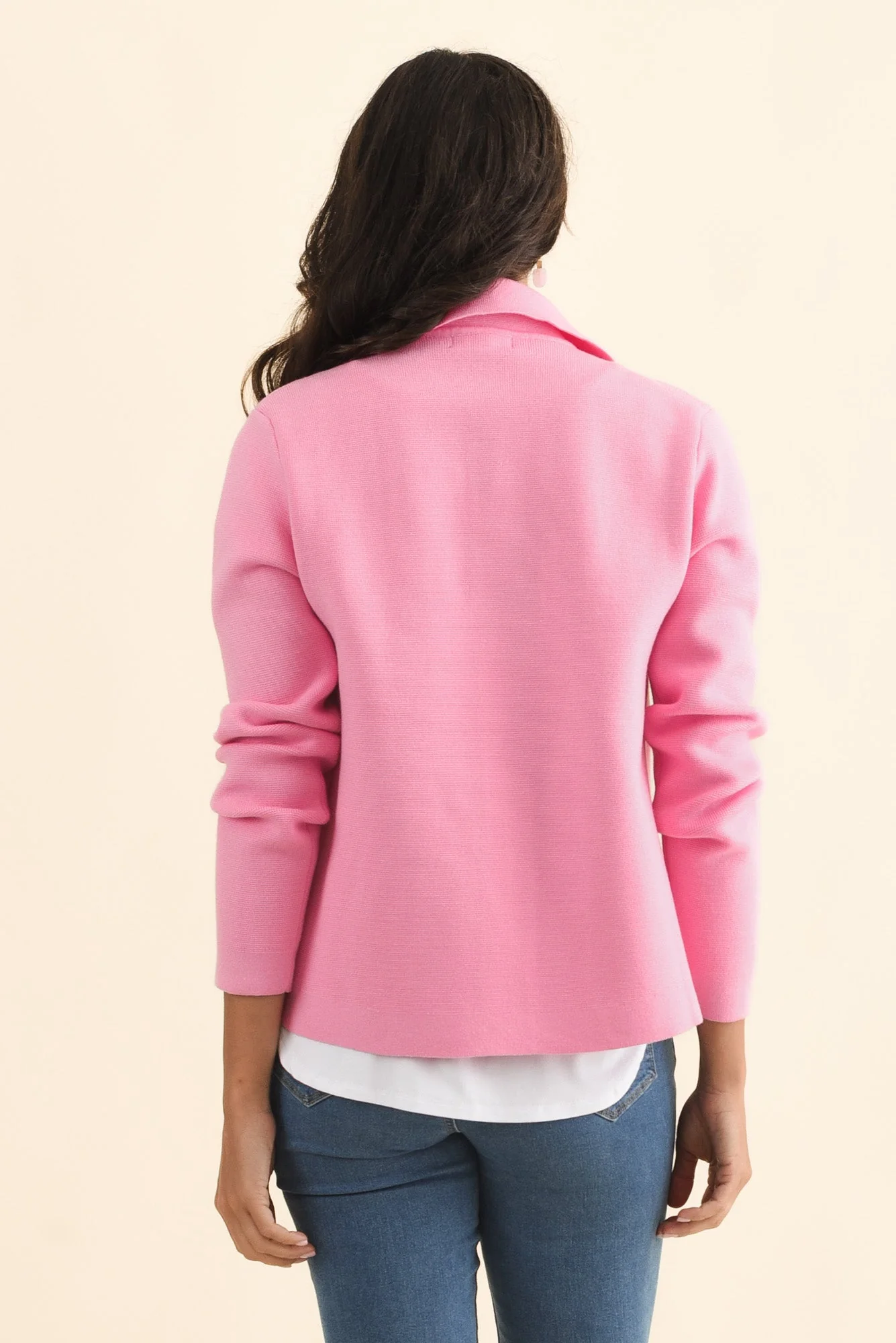 Madden Pink Collared Cardigan - Image 4
