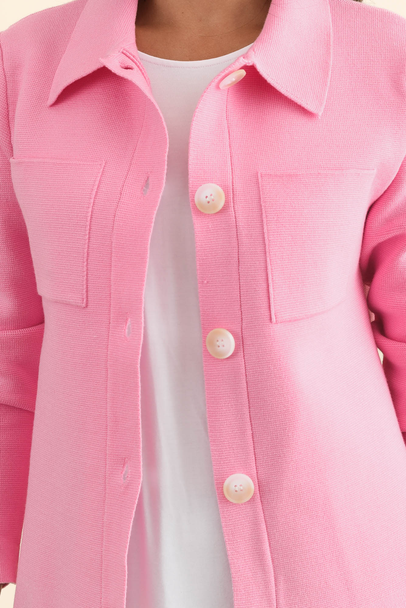 Madden Pink Collared Cardigan - Image 5