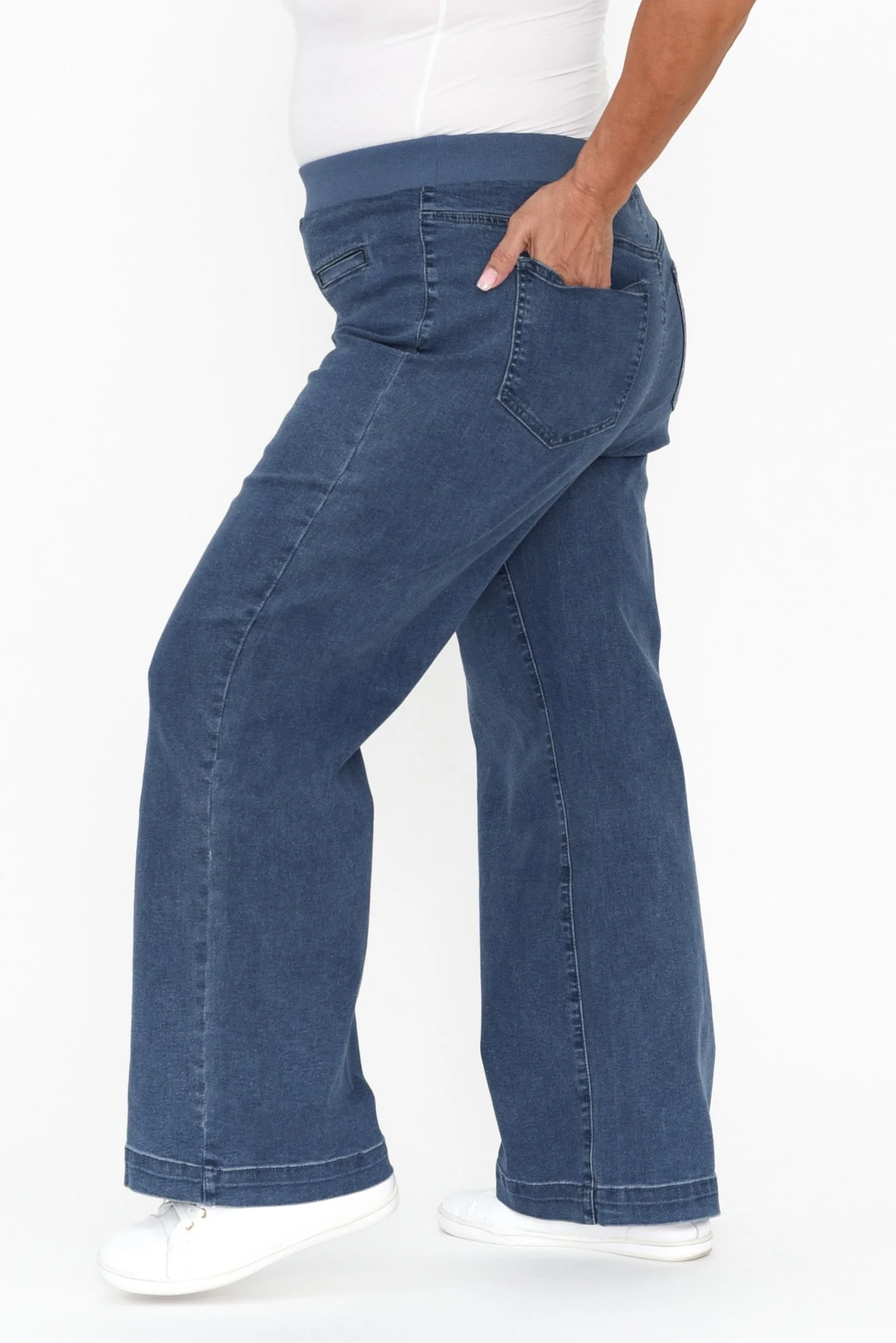 Maddy Blue Straight Leg Jeans - Image 10