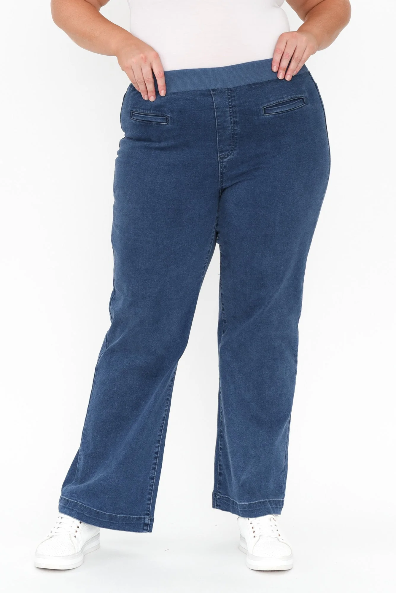 Maddy Blue Straight Leg Jeans - Image 12