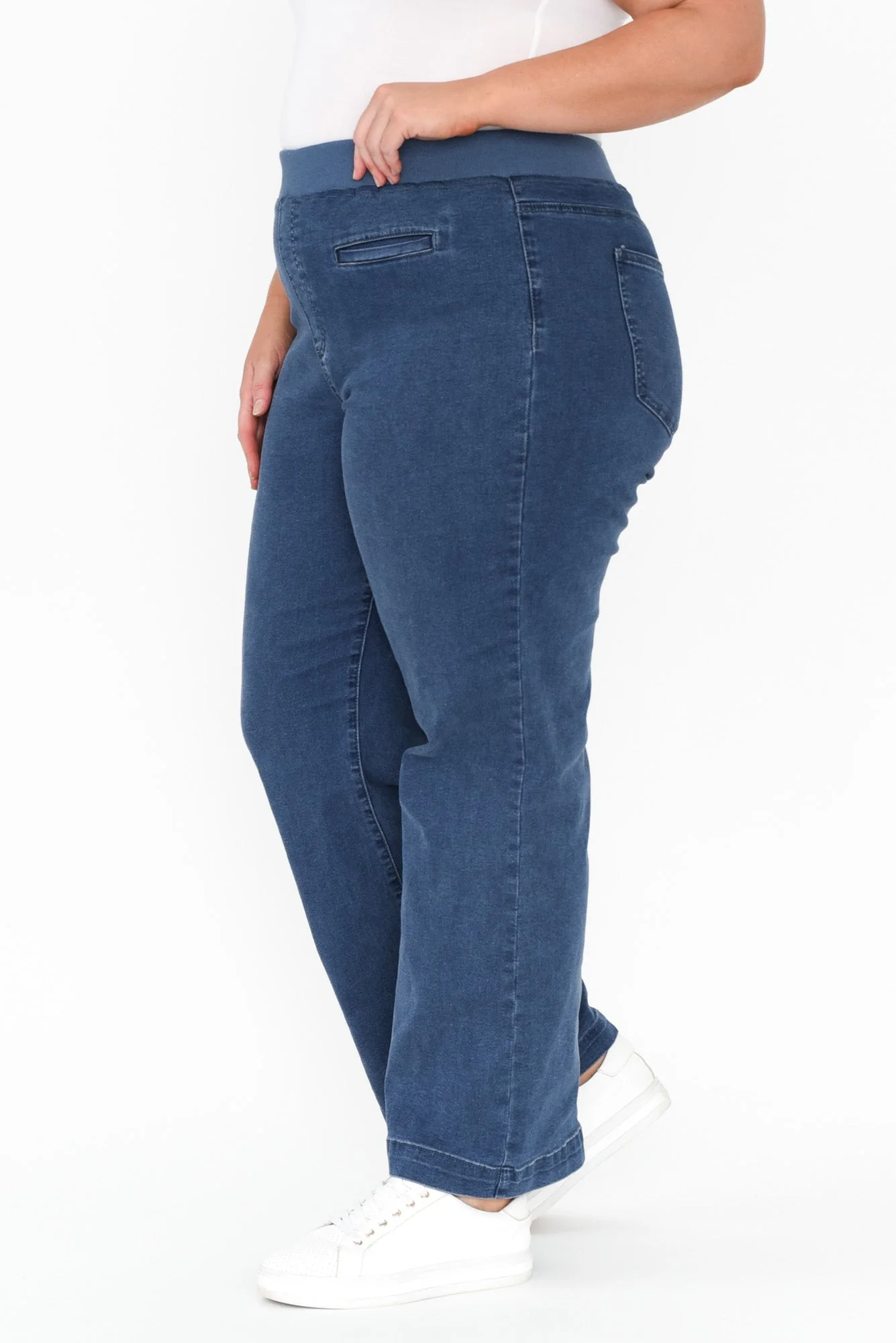 Maddy Blue Straight Leg Jeans - Image 14