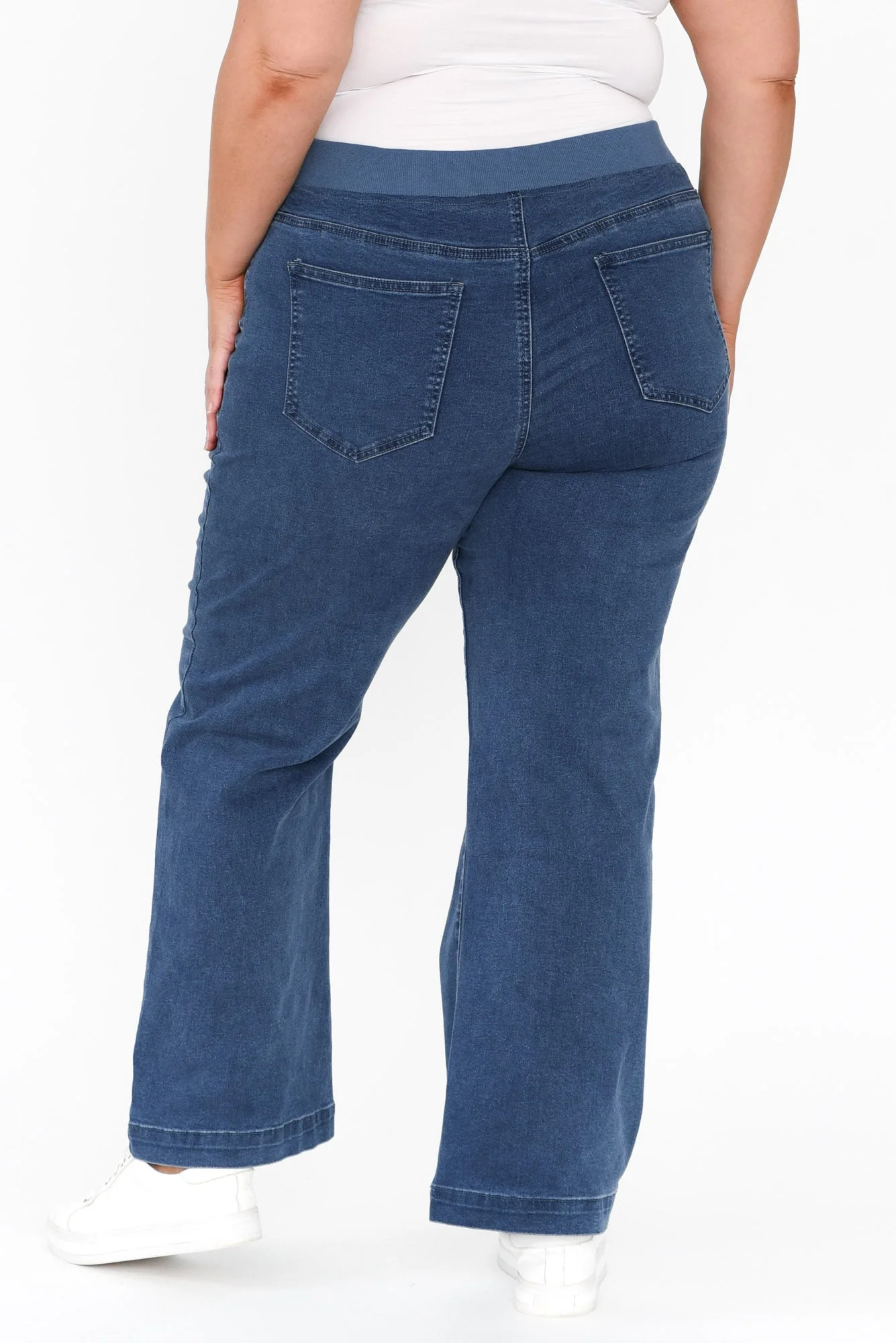 Maddy Blue Straight Leg Jeans - Image 15