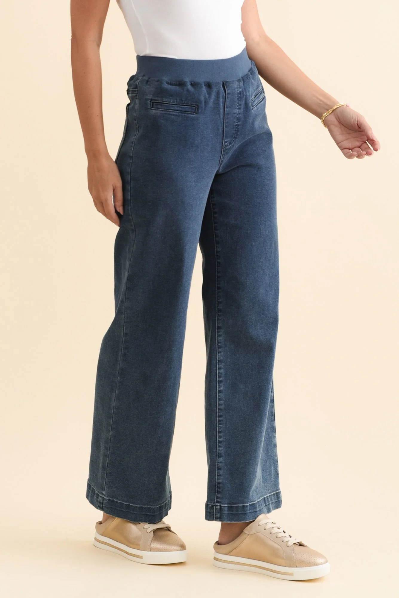 Maddy Blue Straight Leg Jeans - Image 4