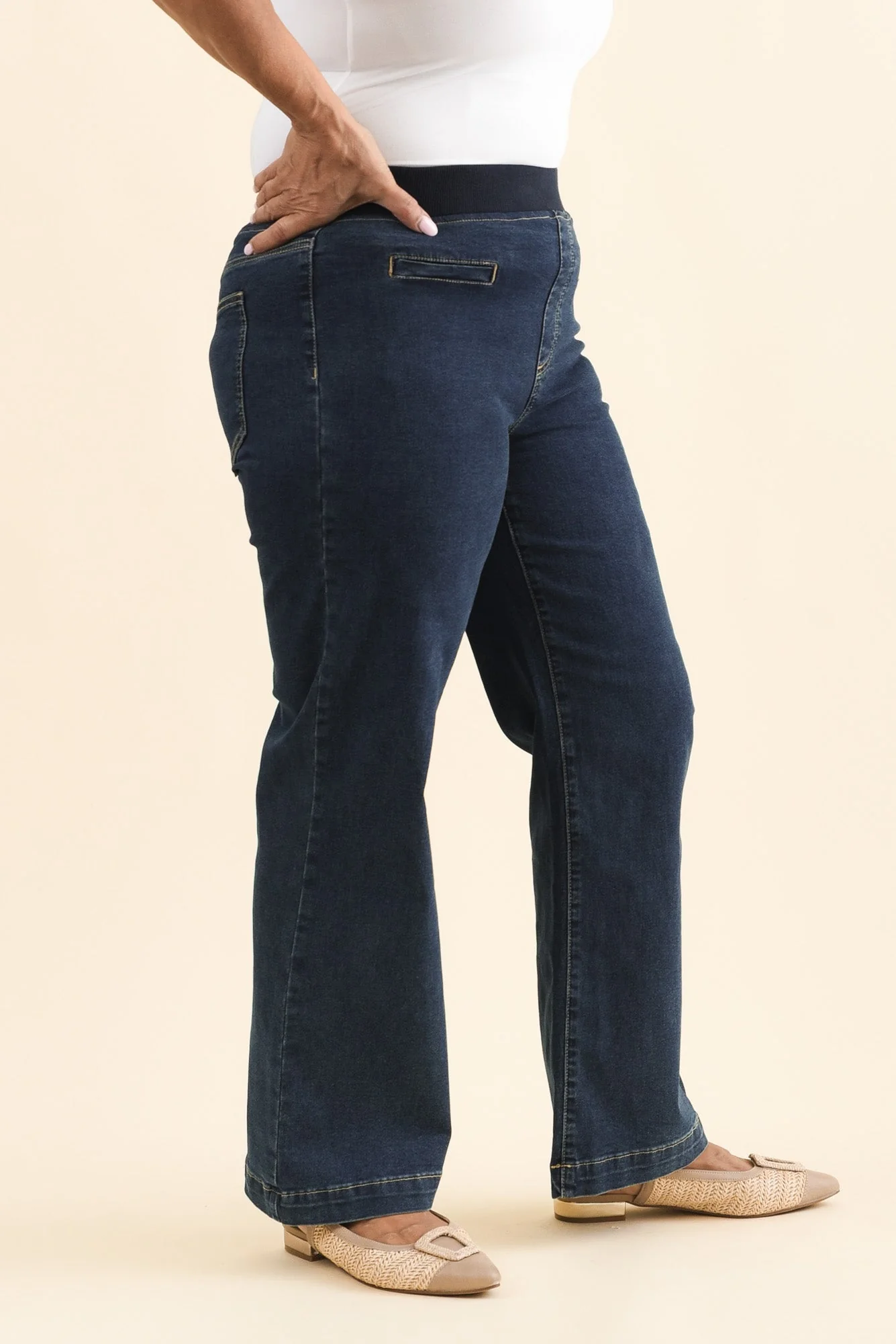 Maddy Dark Blue Straight Leg Jeans - Image 10