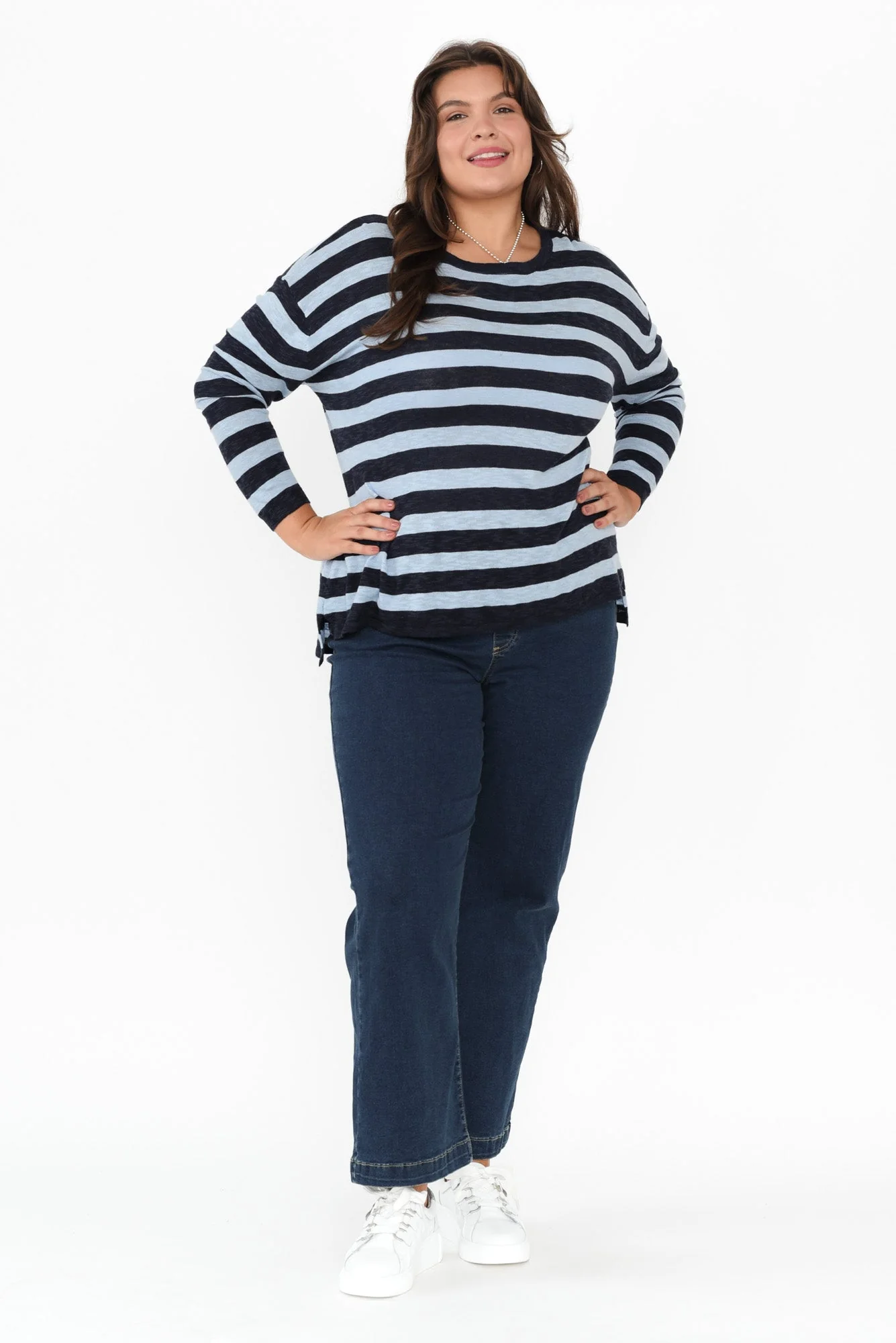 Maddy Dark Blue Straight Leg Jeans - Image 13