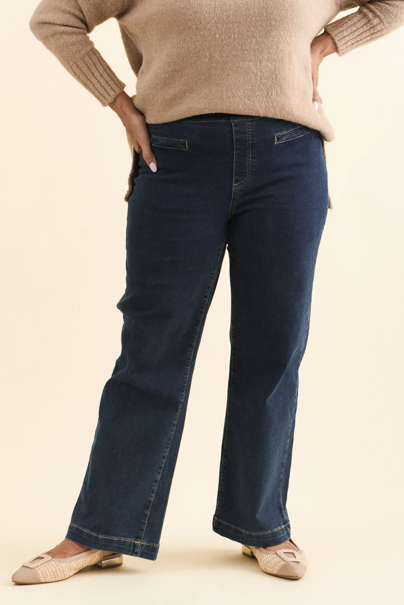 Maddy Dark Blue Straight Leg Jeans - Image 8