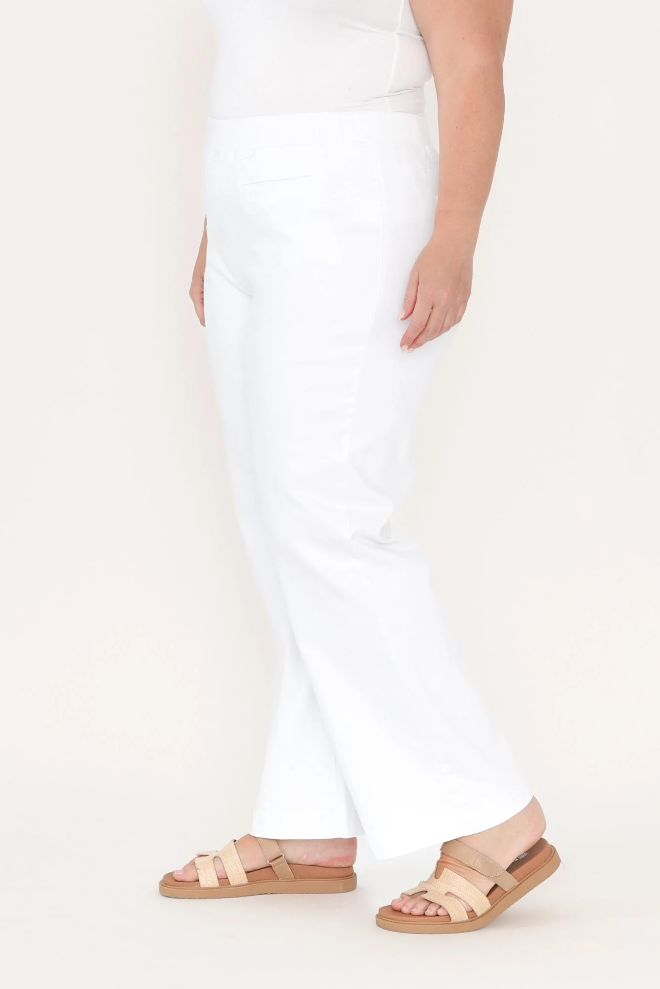 Maddy White Straight Leg Jeans - Image 10