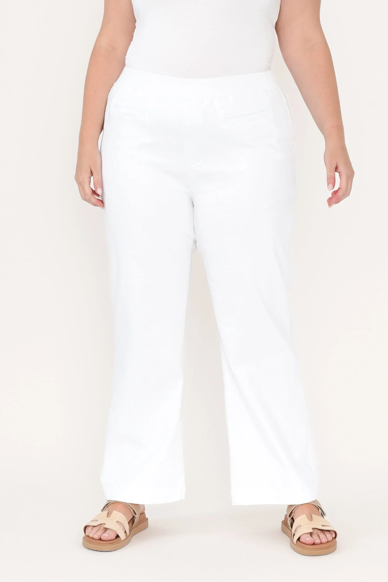 Maddy White Straight Leg Jeans - Image 8