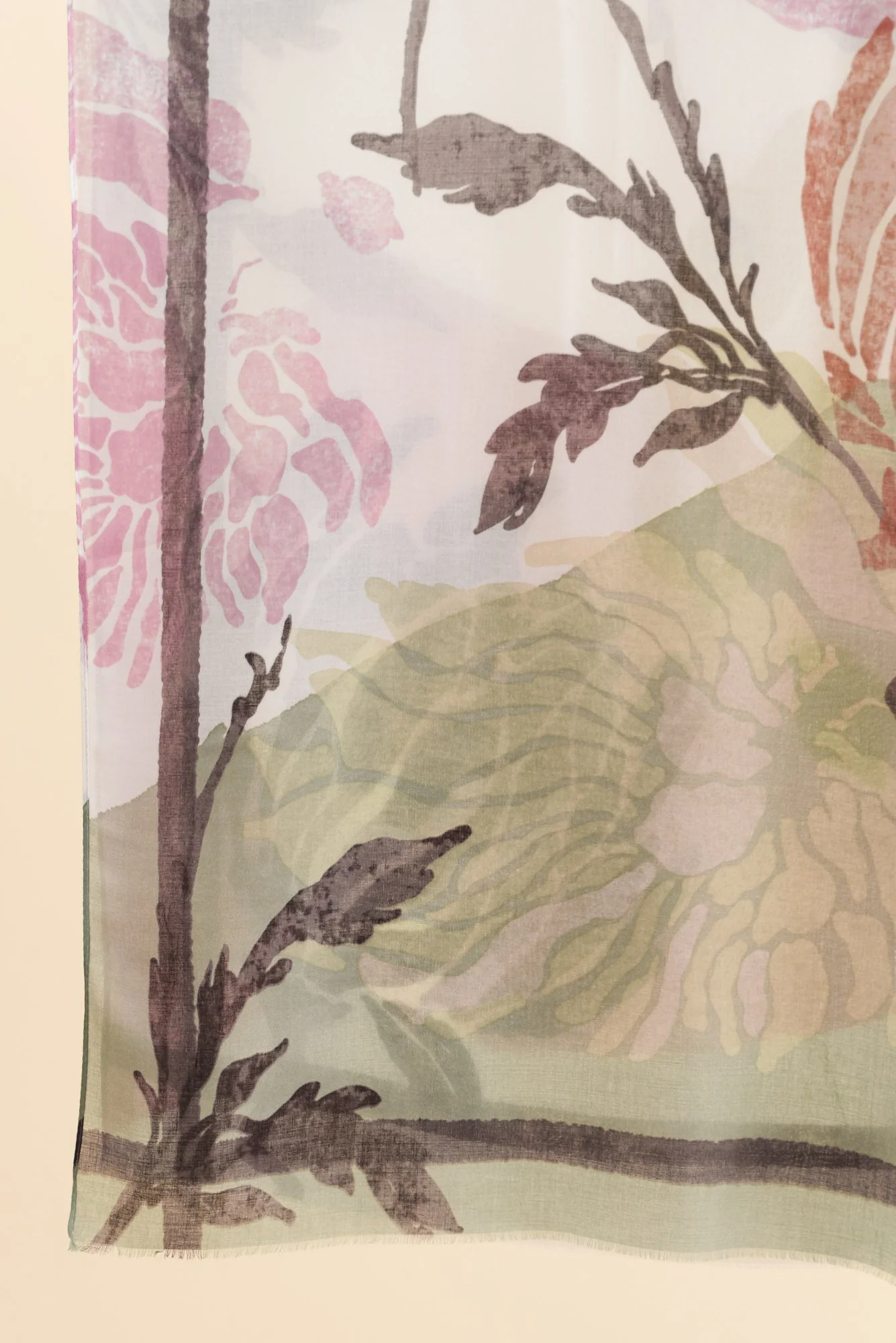 Maleny Cream Garden Scarf - Image 3