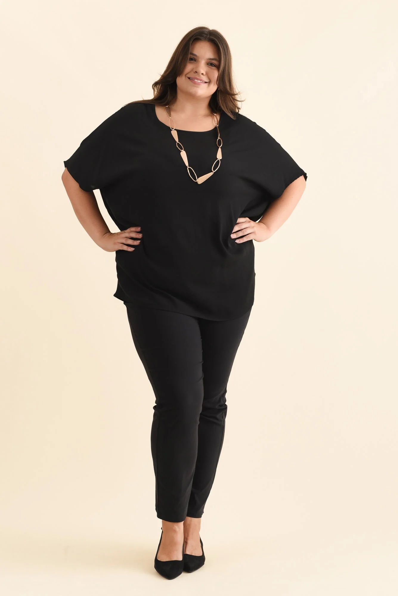 Mali Black Drape Top - Image 10