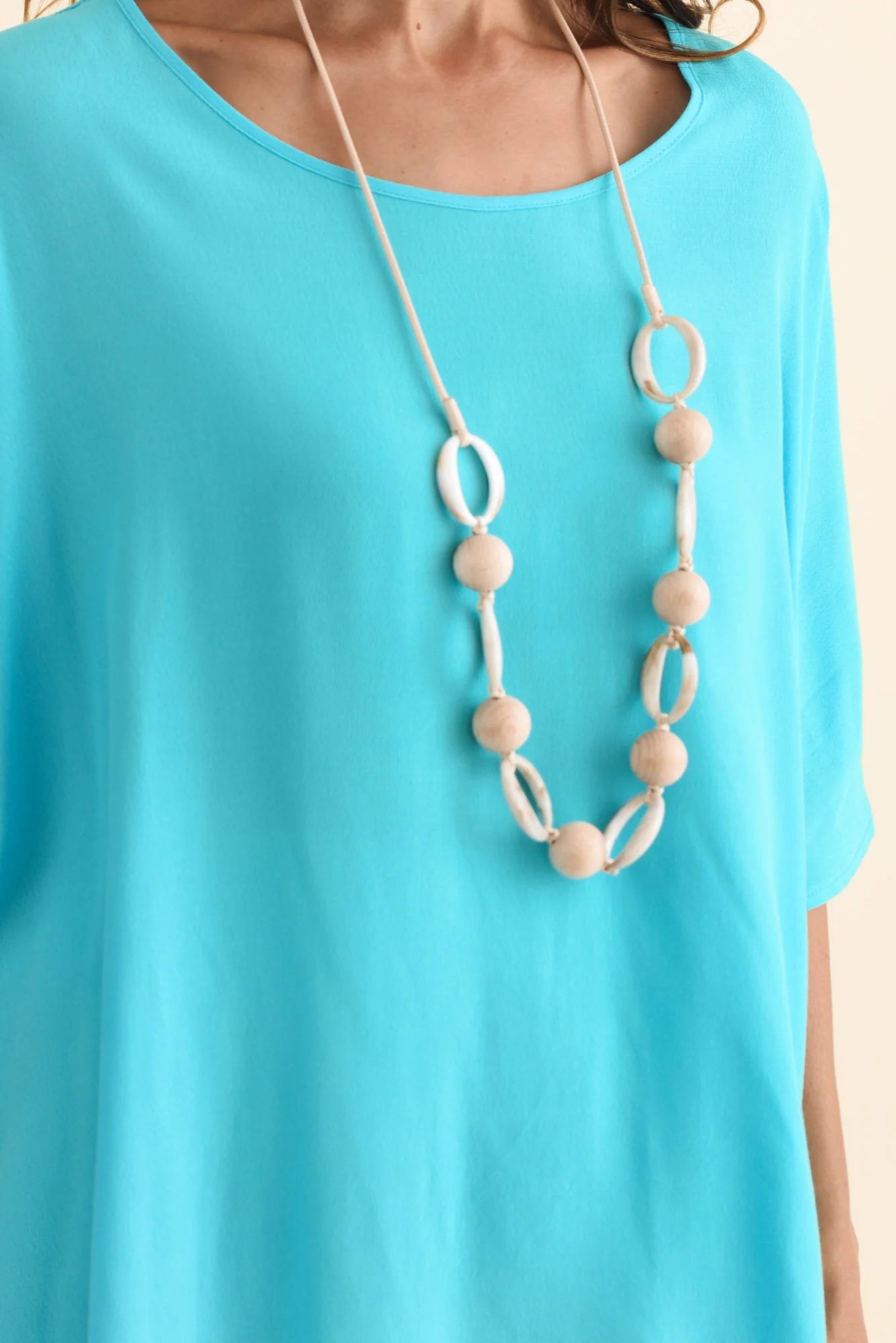 Mali Blue Drape Top - Image 5