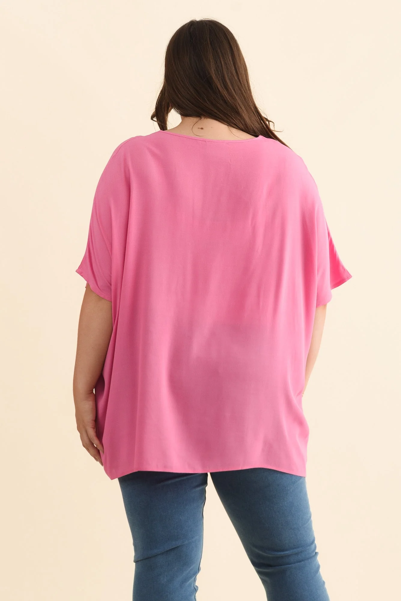 Mali Hot Pink Drape Top - Image 14