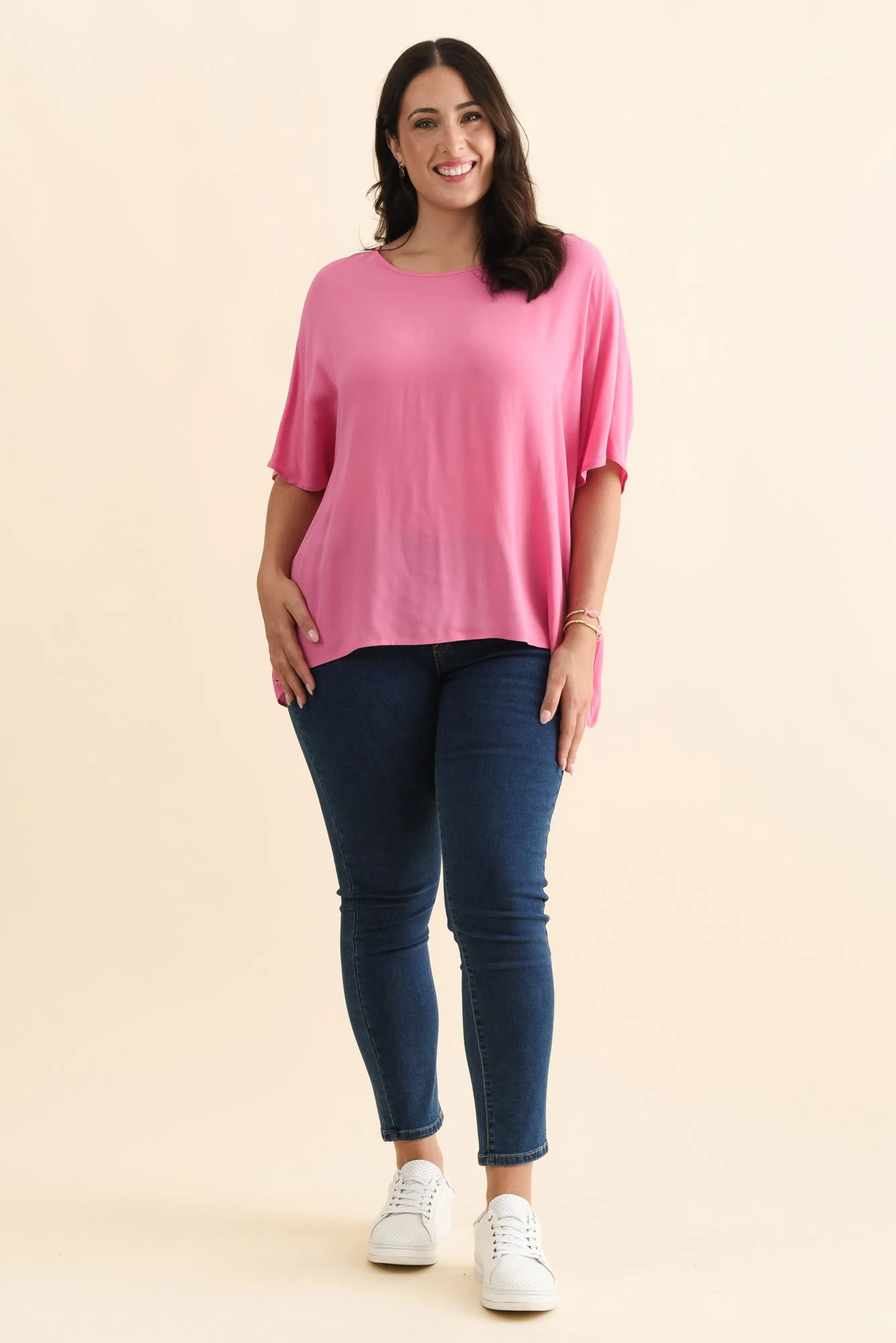 Mali Hot Pink Drape Top - Image 8