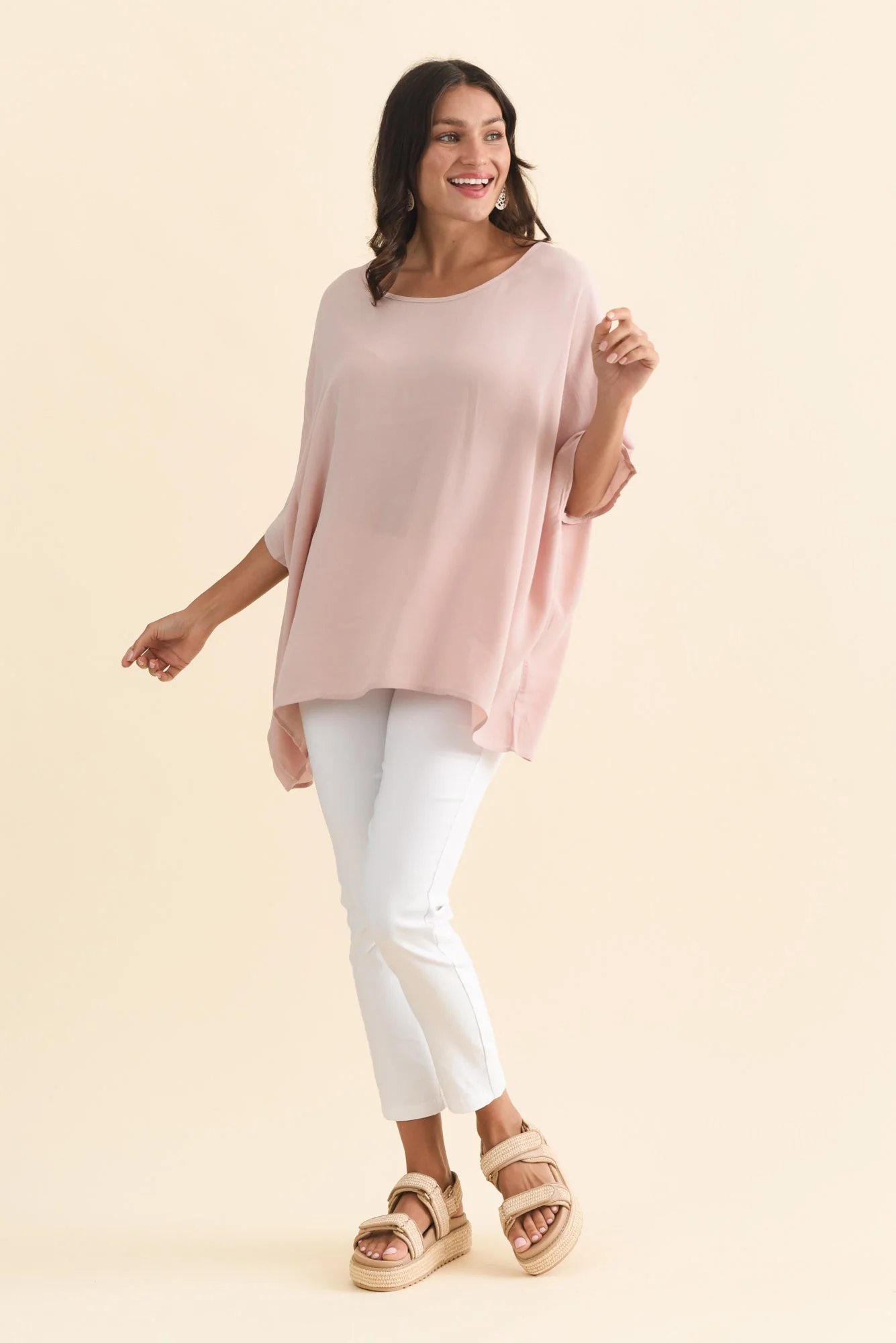 Mali Light Pink Drape Top - Image 6