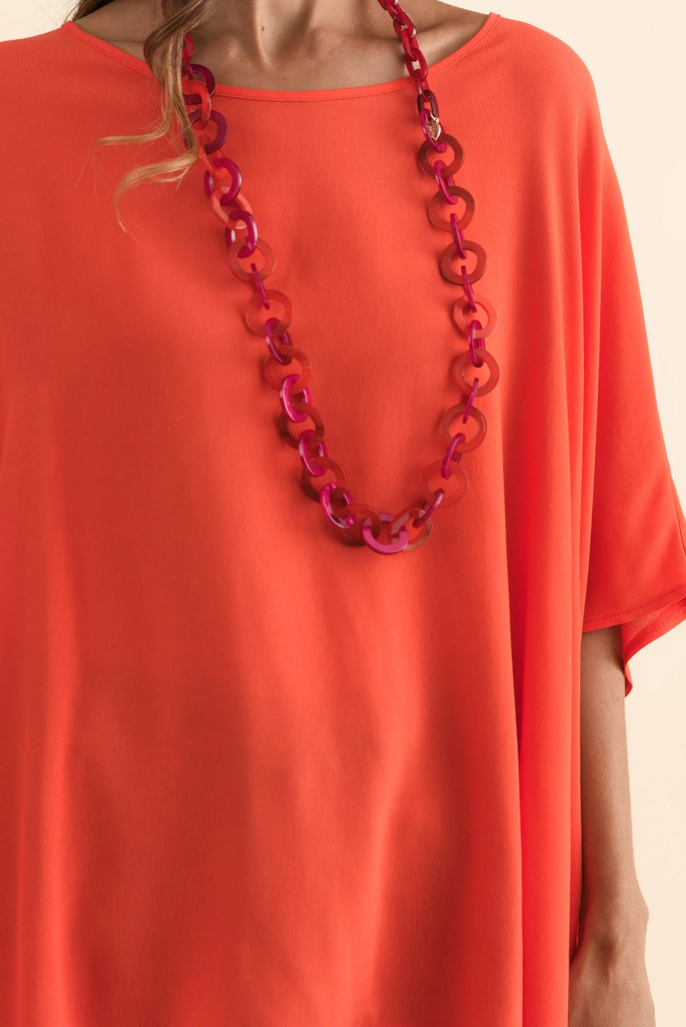 Mali Orange Drape Top - Image 5