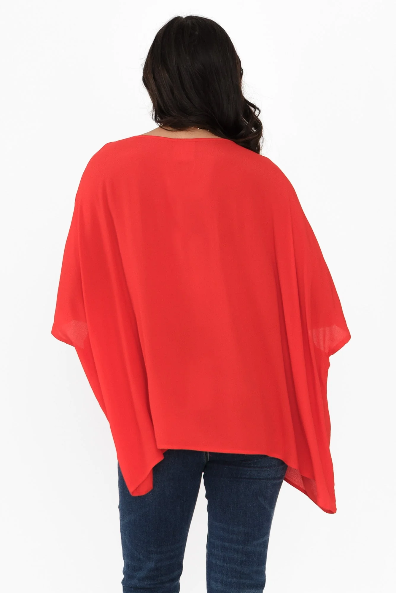 Mali Red Drape Top - Image 4