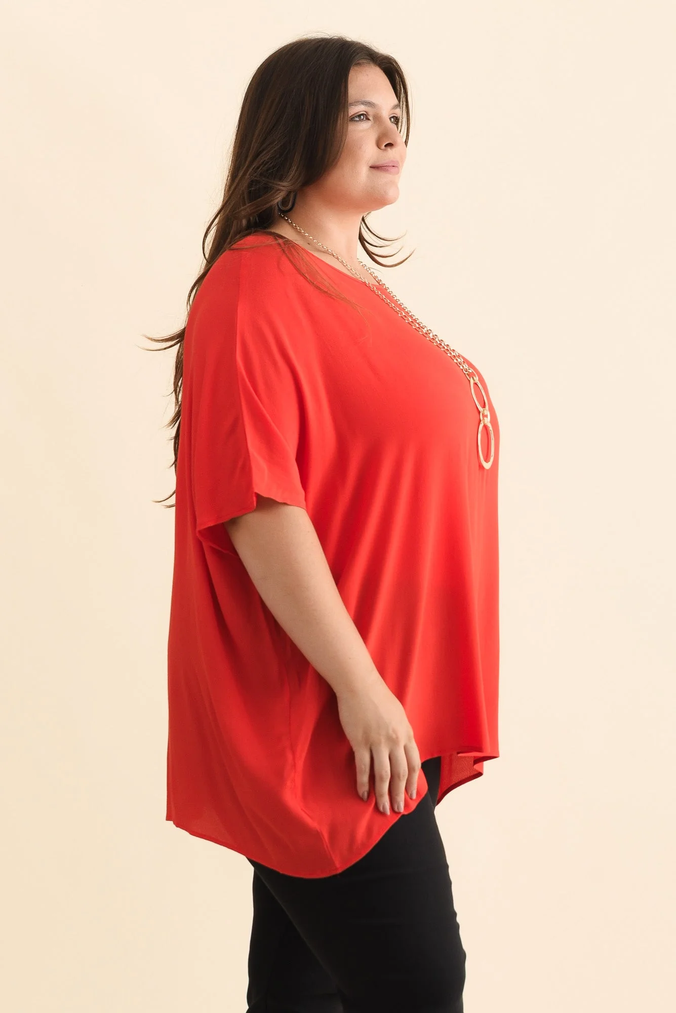 Mali Red Drape Top - Image 9