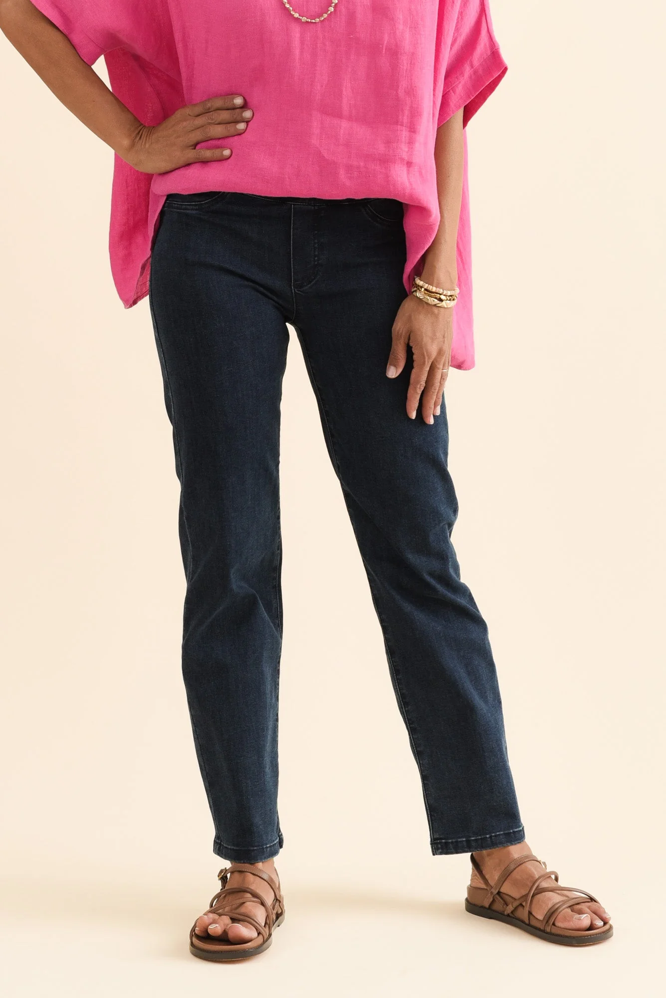 Mallory Dark Denim Stretch Jeans - Image 2
